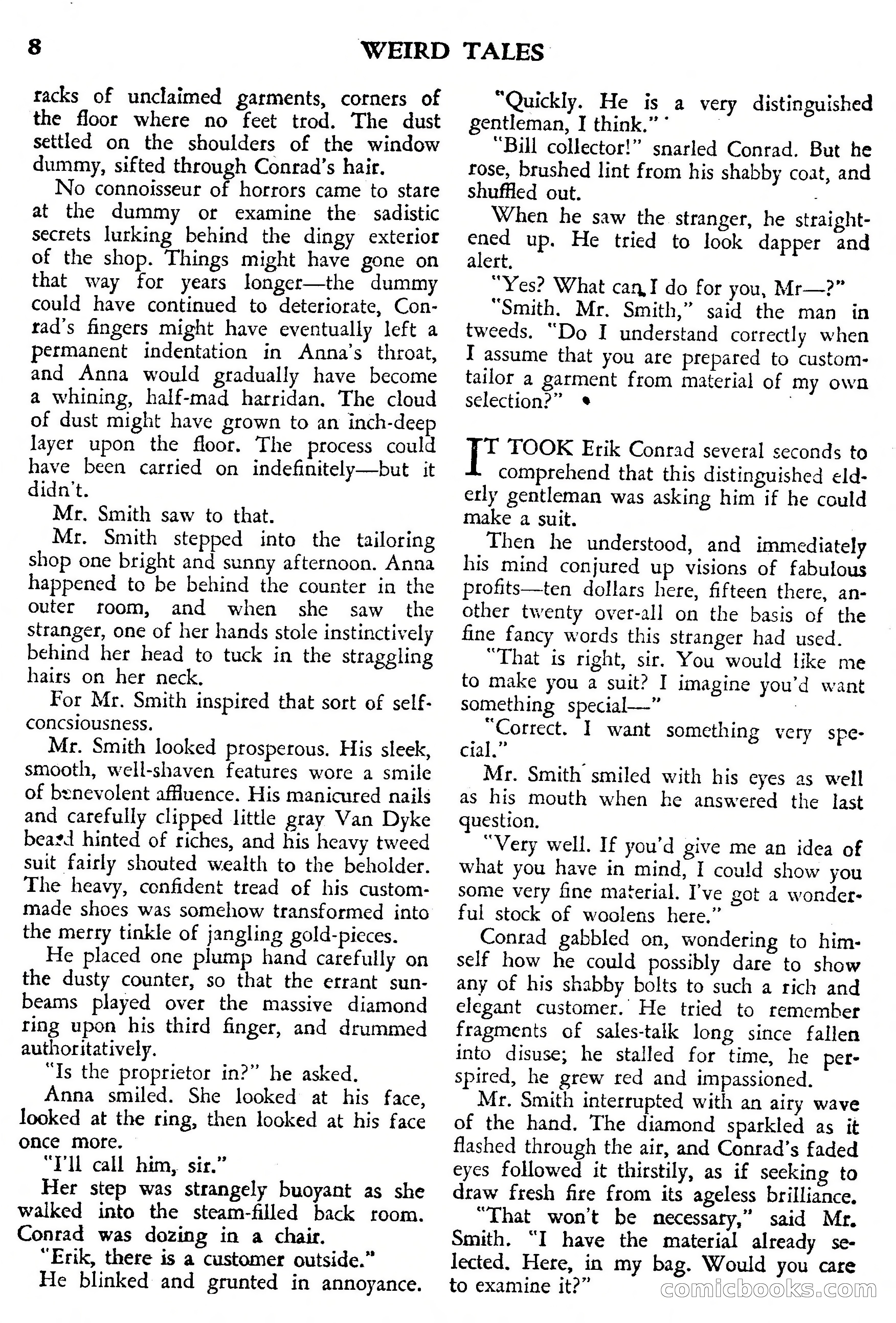 Weird Tales, July 1950 (British Edition) — page 9 of 97