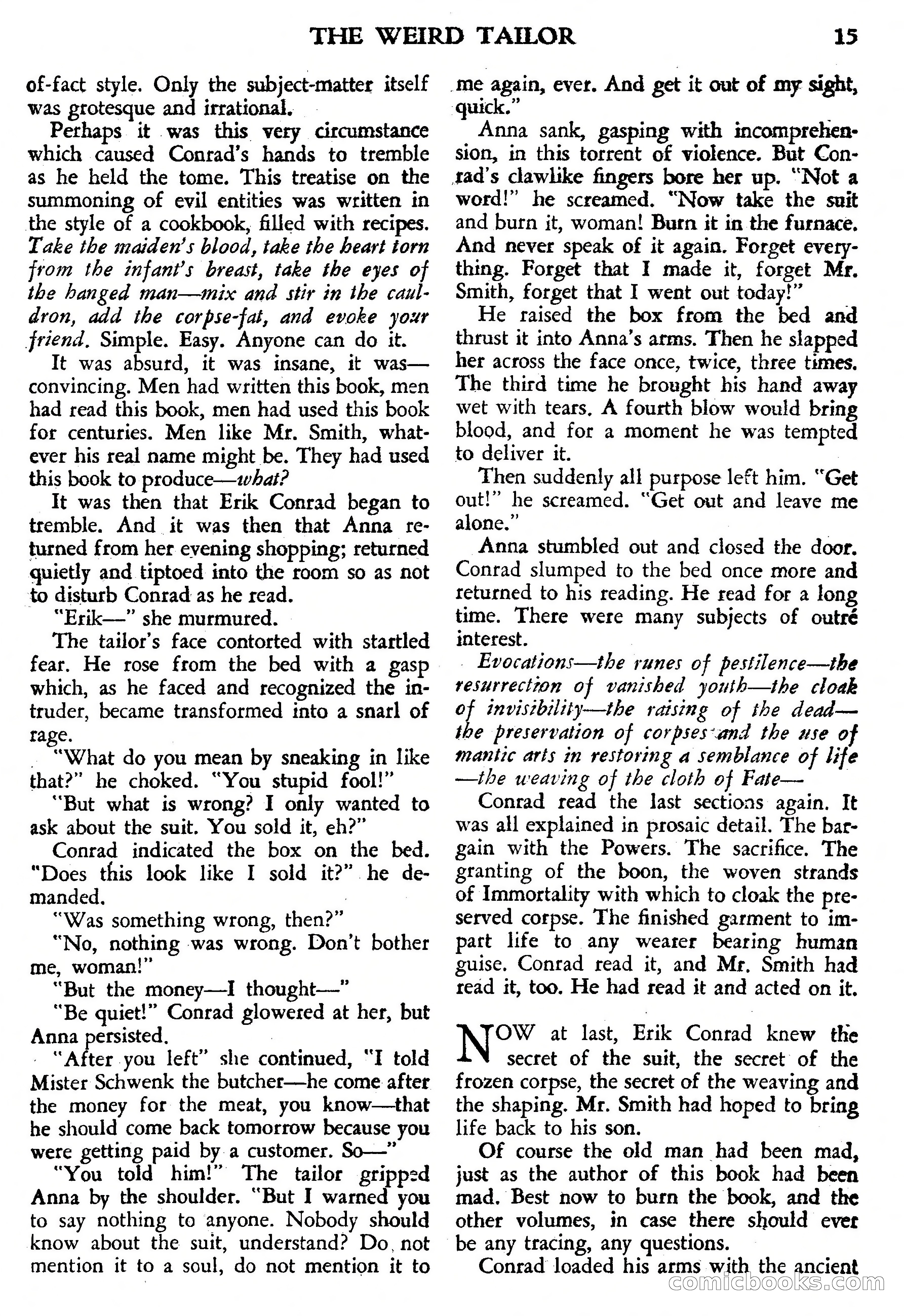 Weird Tales, July 1950 (British Edition) — page 16 of 97