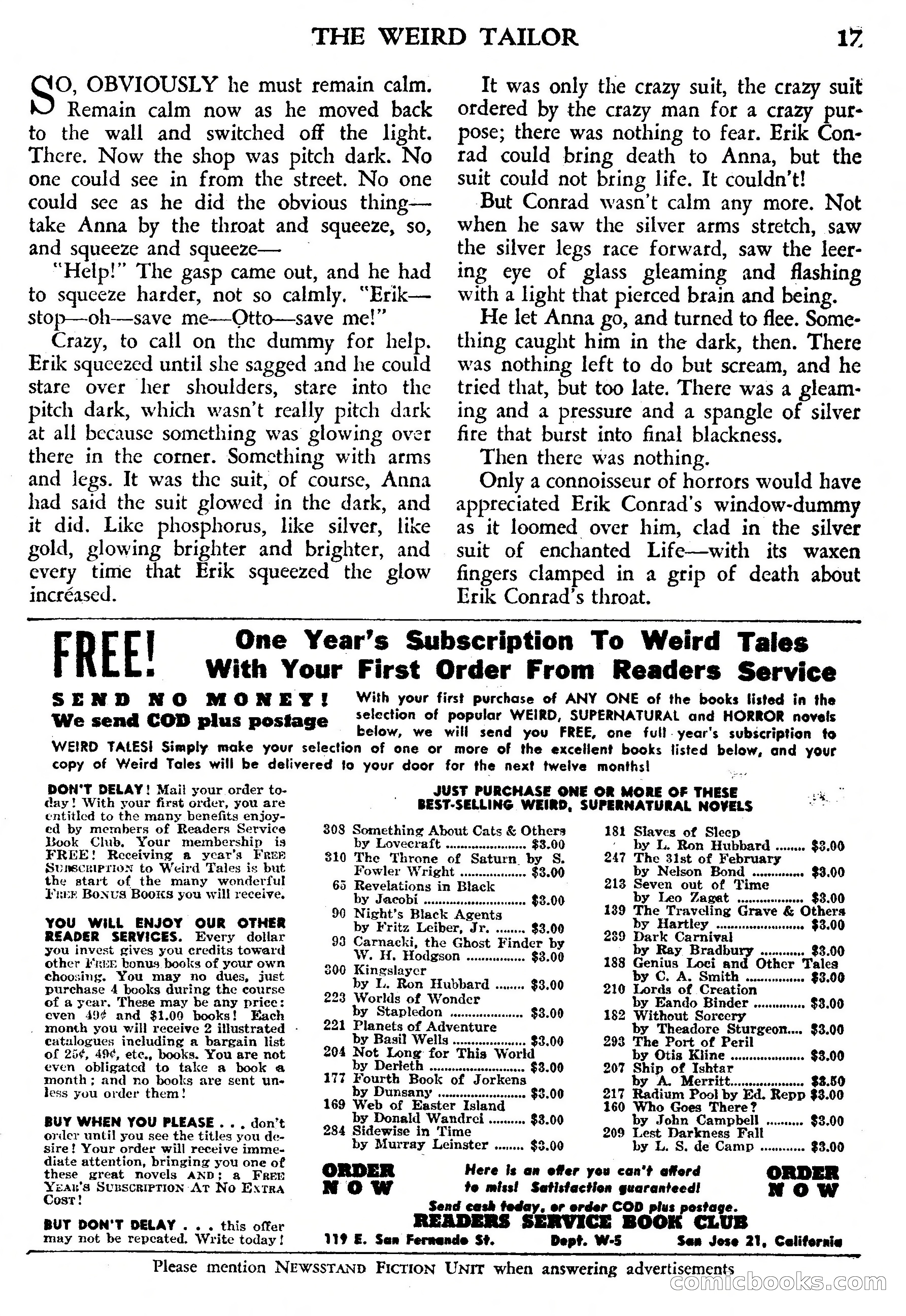Weird Tales, July 1950 (British Edition) — page 18 of 97