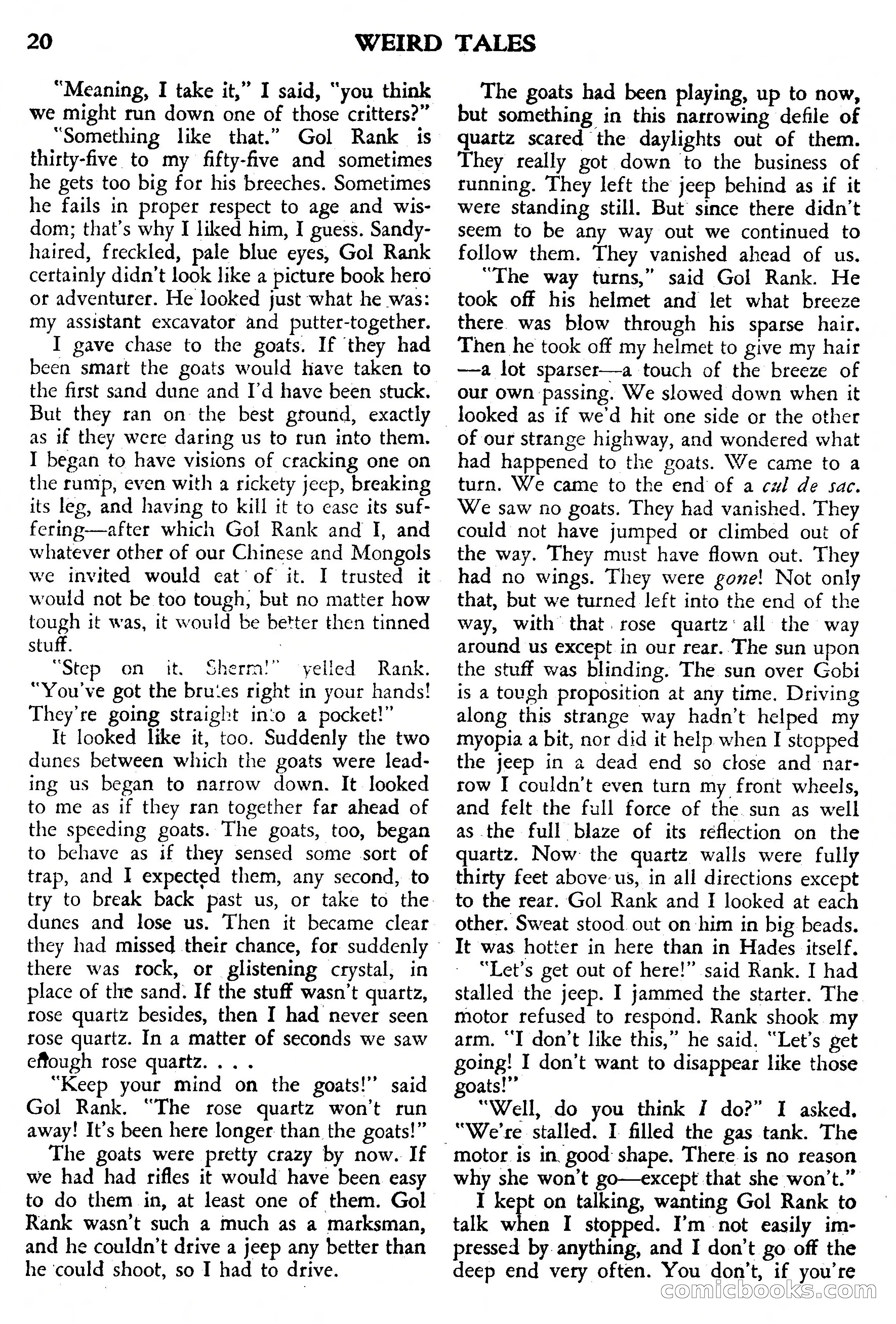 Weird Tales, July 1950 (British Edition) — page 21 of 97