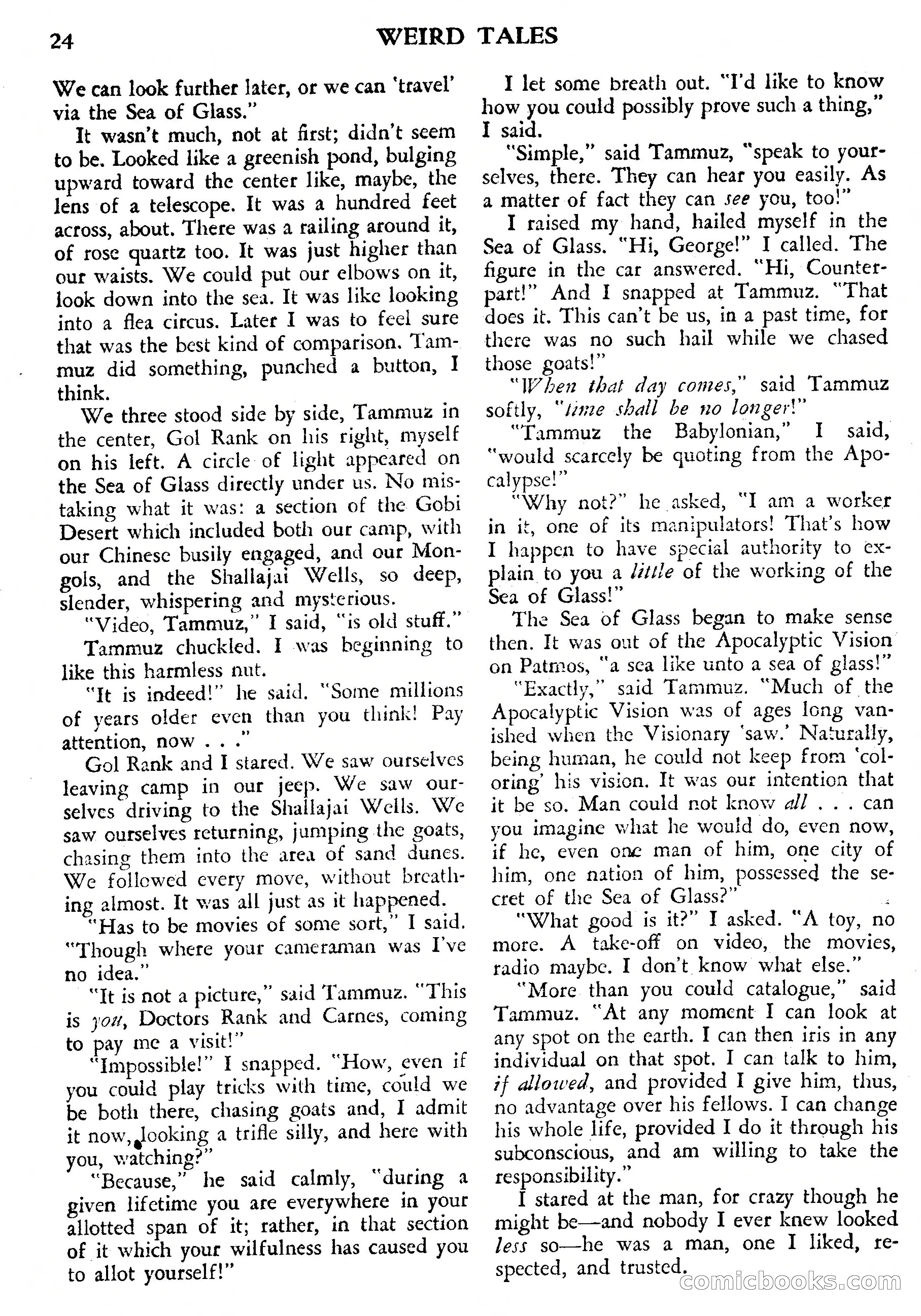 Weird Tales, July 1950 (British Edition) — page 25 of 97