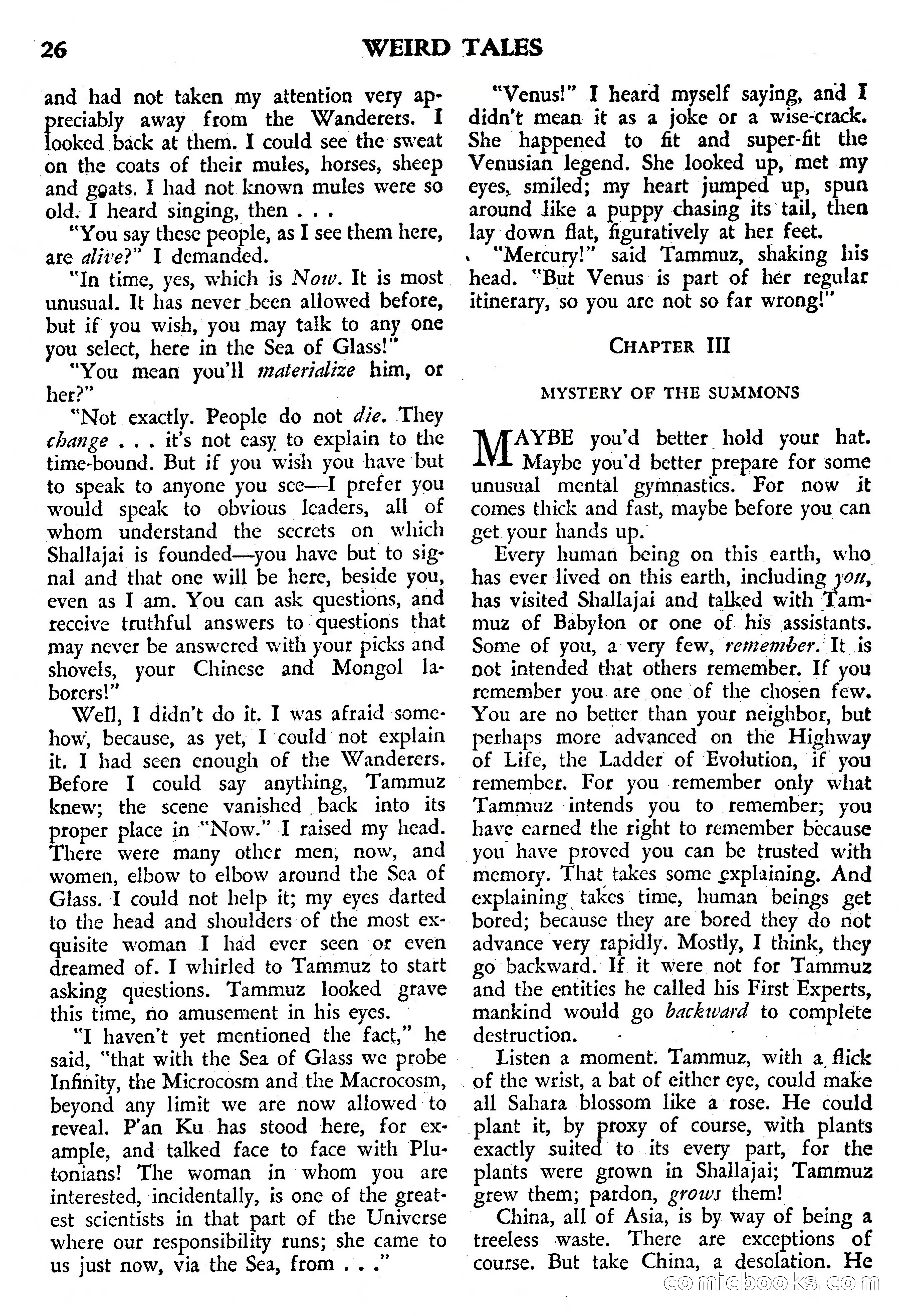 Weird Tales, July 1950 (British Edition) — page 27 of 97