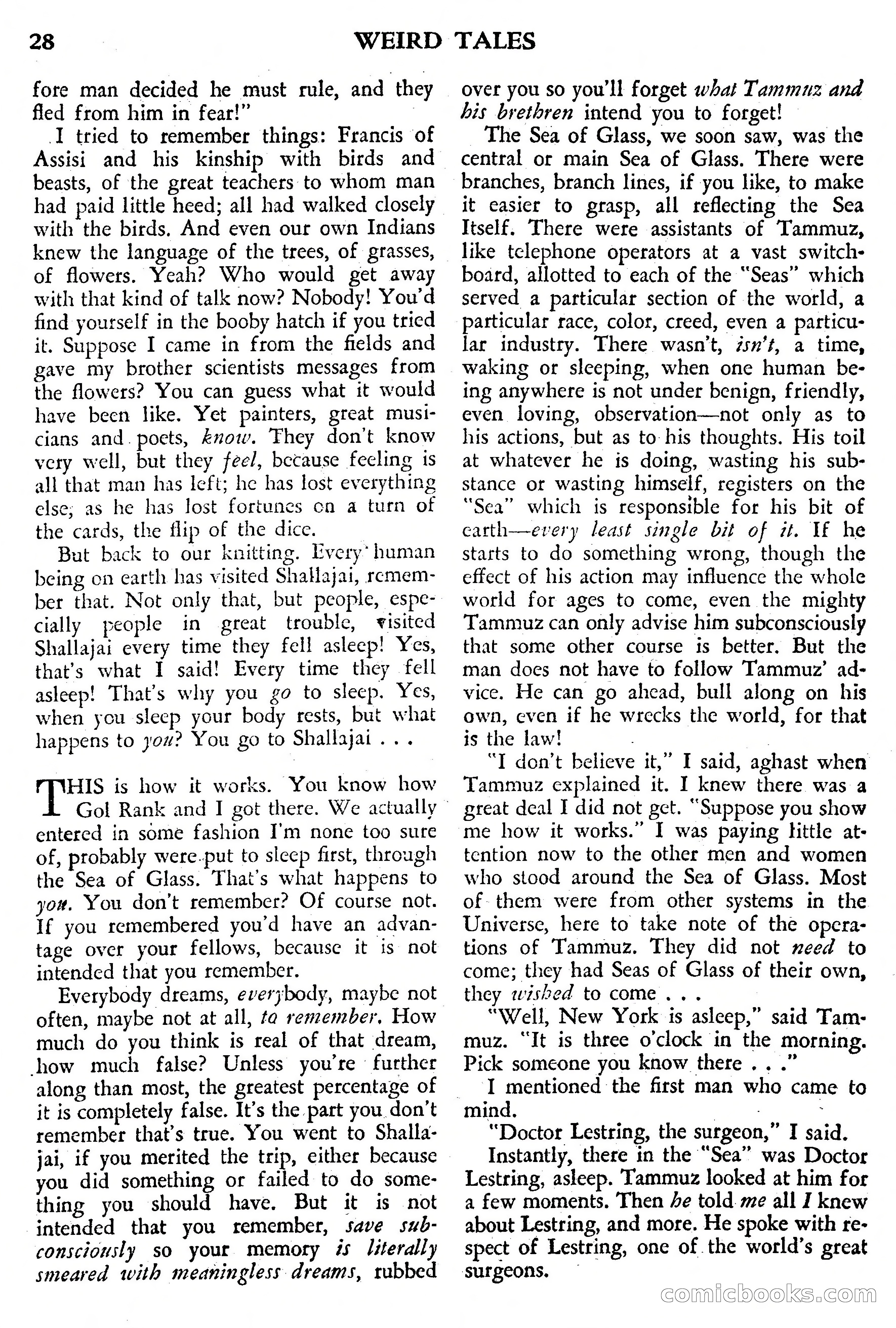 Weird Tales, July 1950 (British Edition) — page 29 of 97