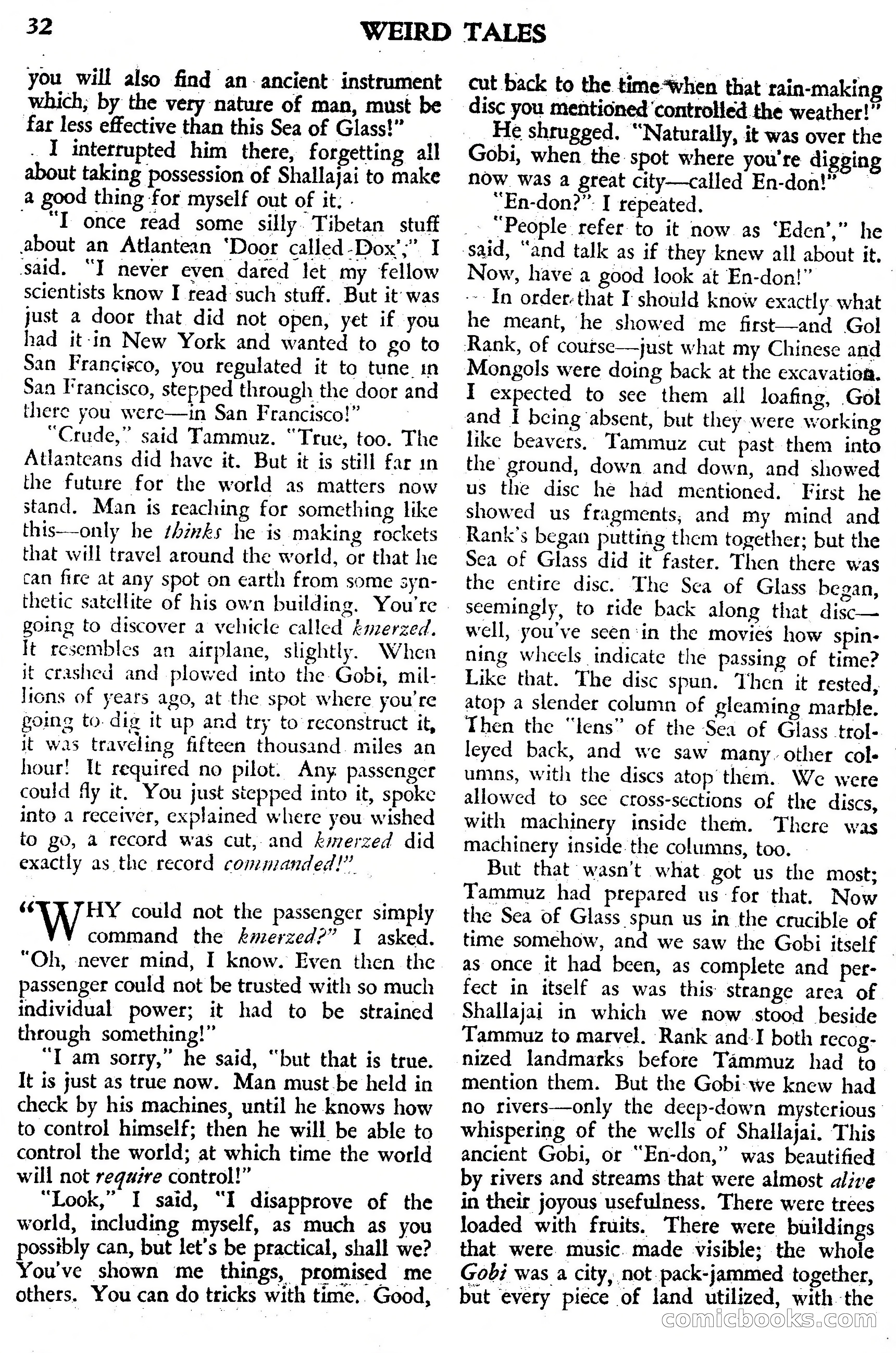 Weird Tales, July 1950 (British Edition) — page 33 of 97