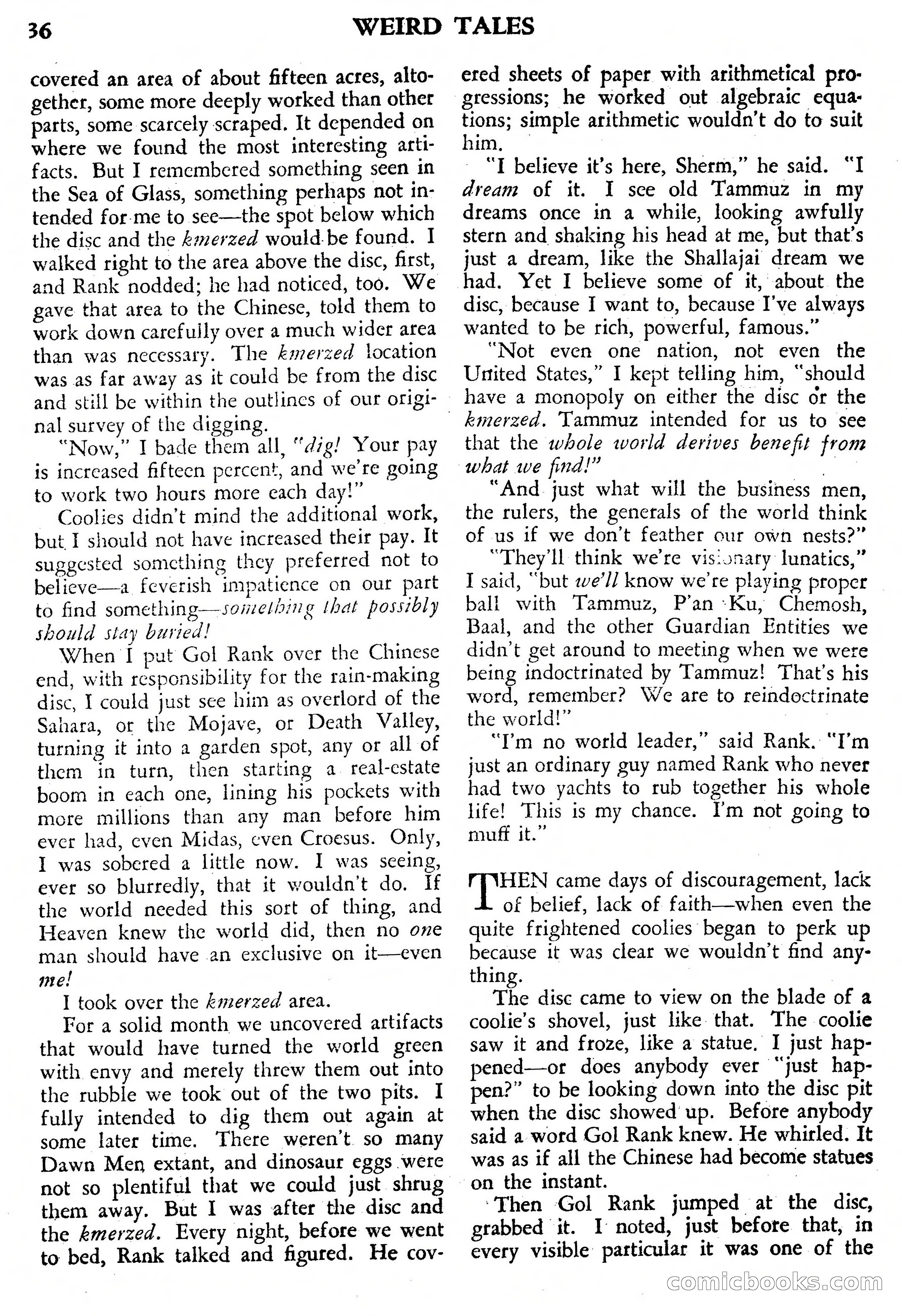 Weird Tales, July 1950 (British Edition) — page 37 of 97