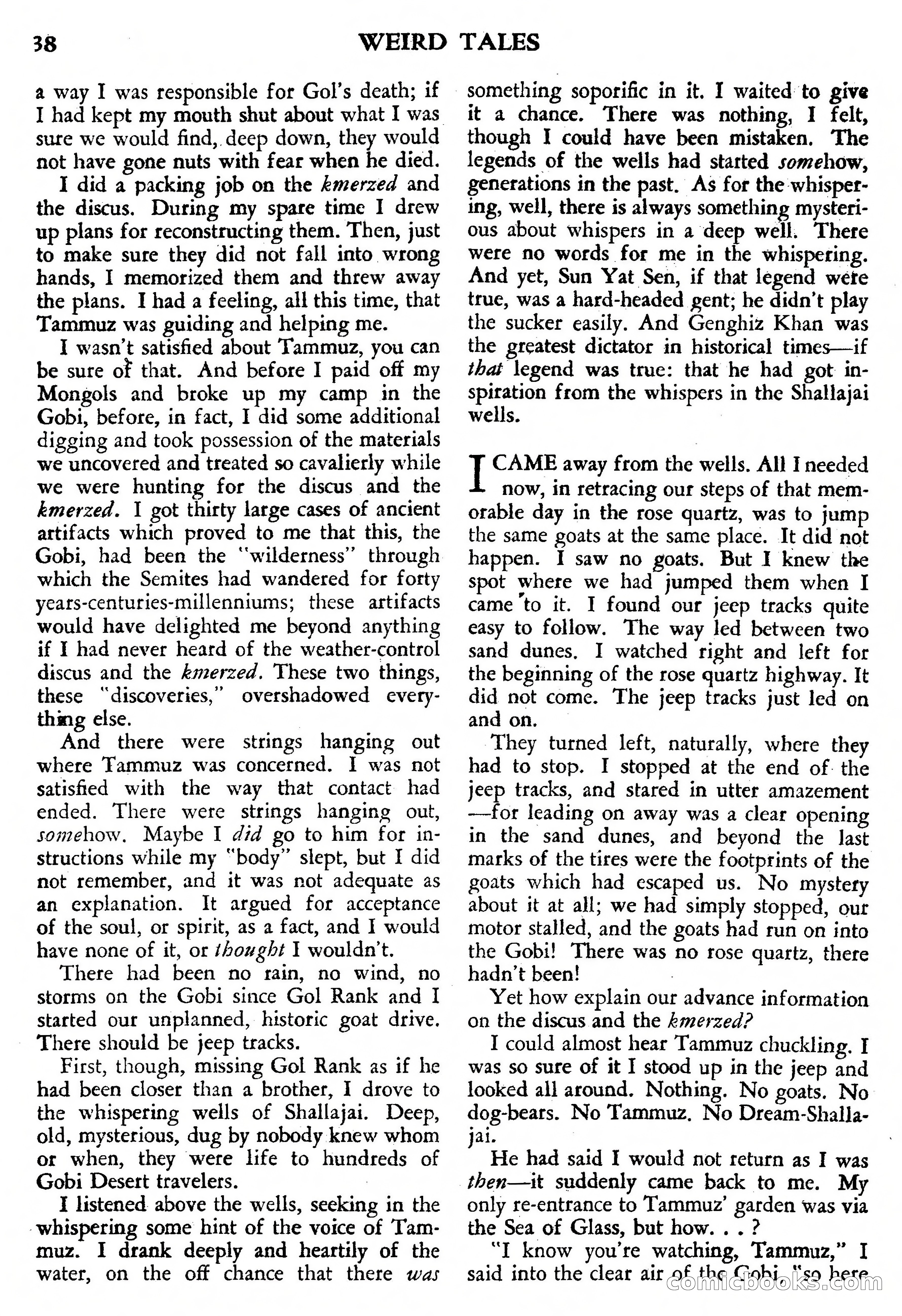 Weird Tales, July 1950 (British Edition) — page 39 of 97