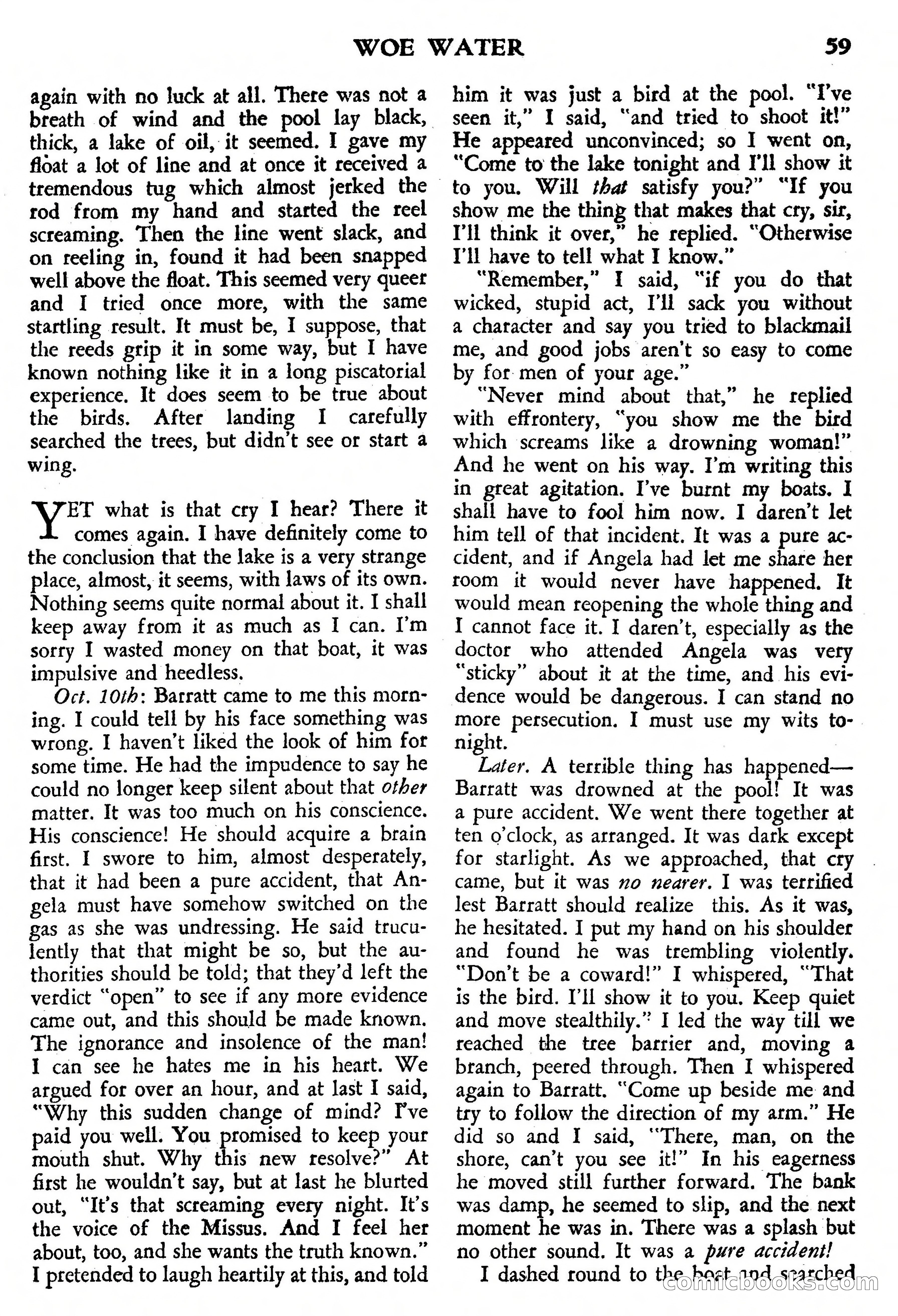 Weird Tales, July 1950 (British Edition) — page 60 of 97