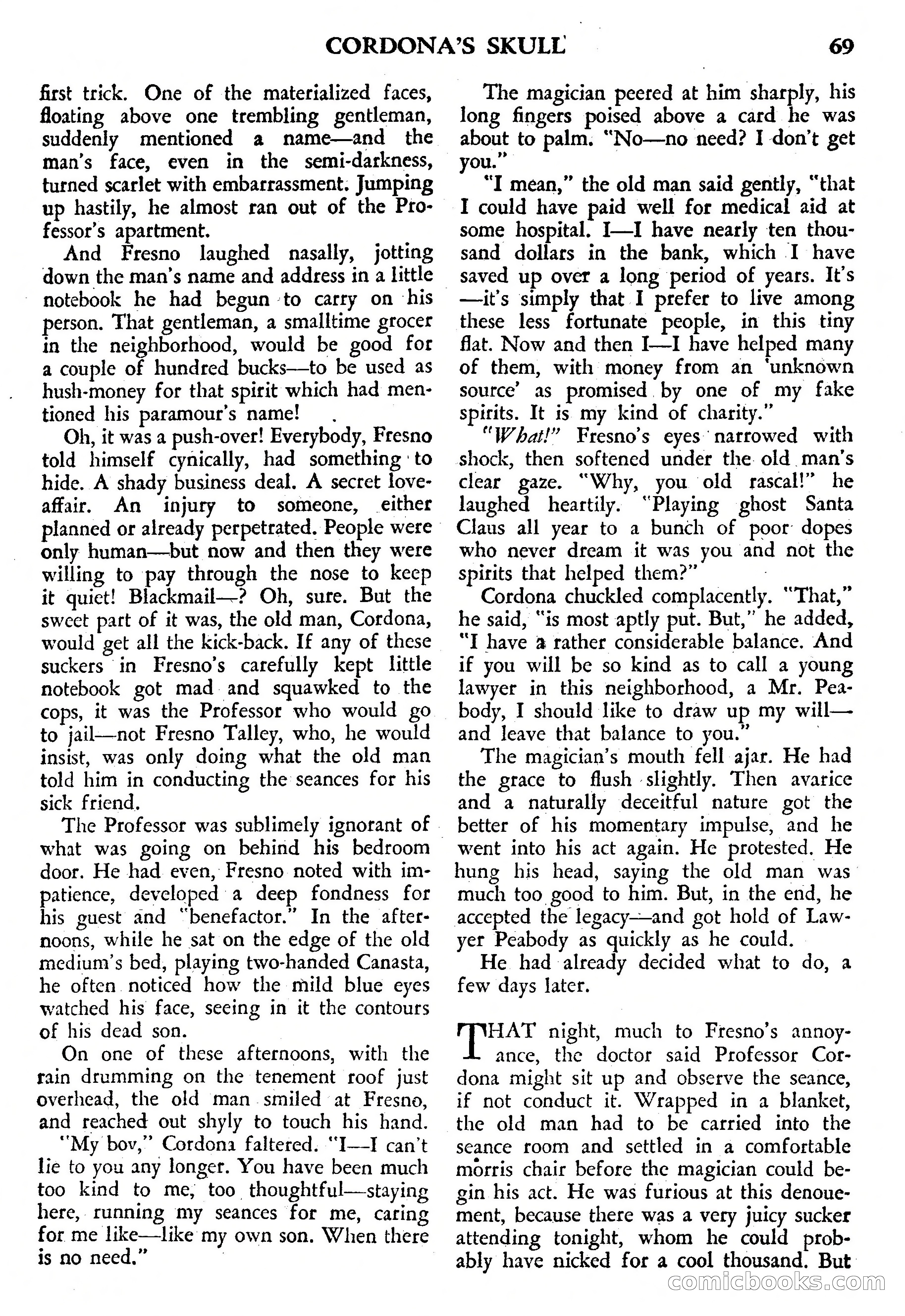Weird Tales, July 1950 (British Edition) — page 70 of 97