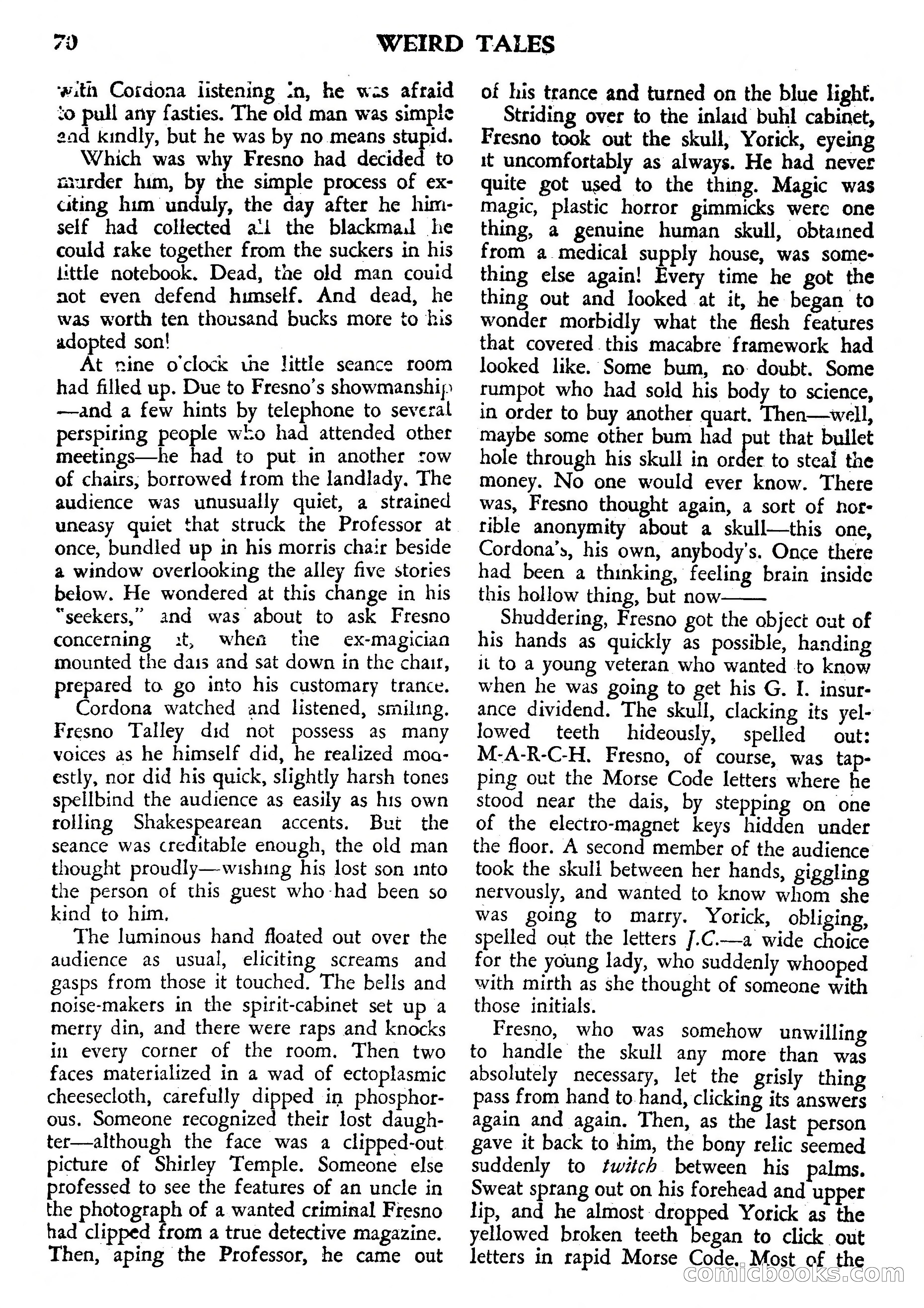 Weird Tales, July 1950 (British Edition) — page 71 of 97