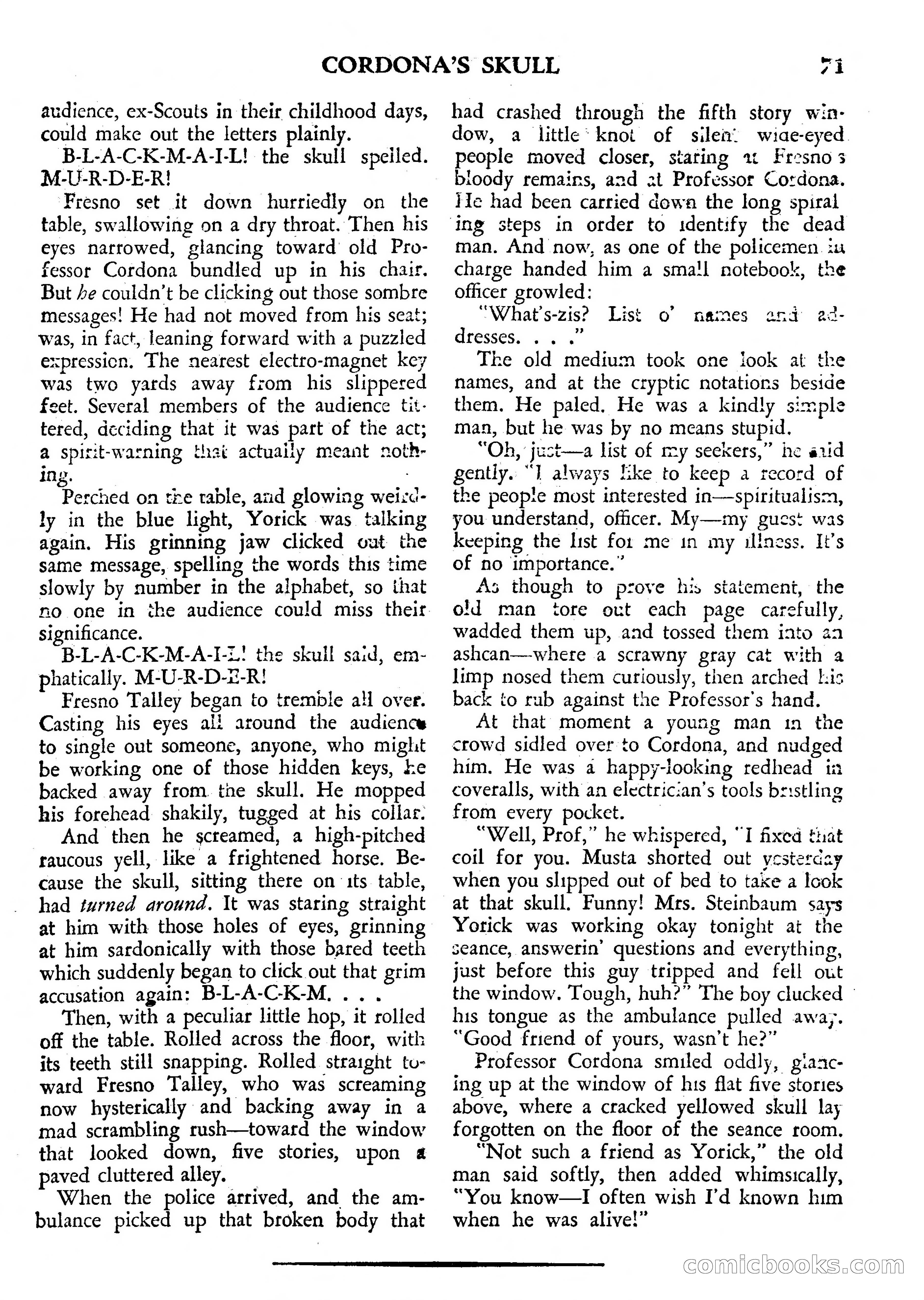 Weird Tales, July 1950 (British Edition) — page 72 of 97