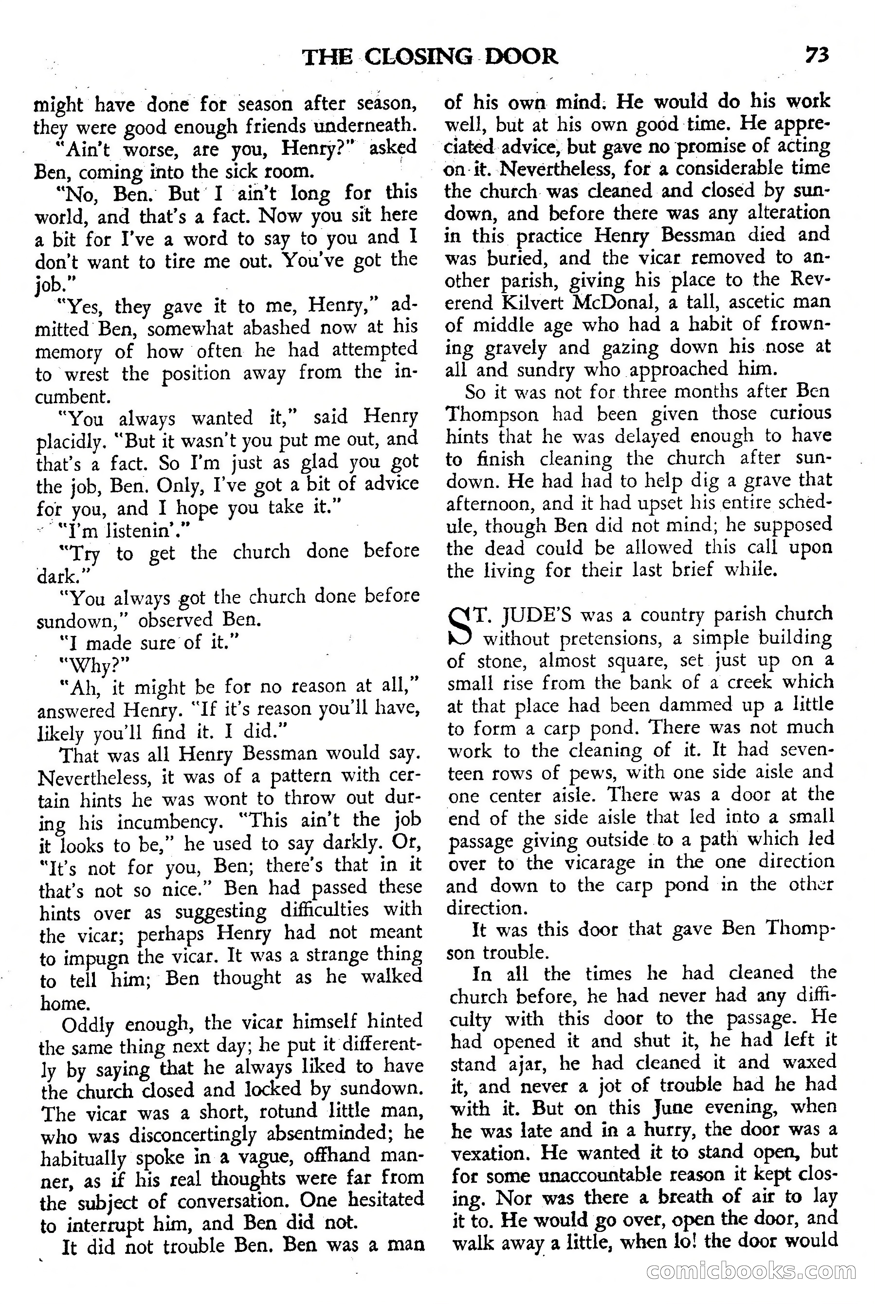 Weird Tales, July 1950 (British Edition) — page 74 of 97