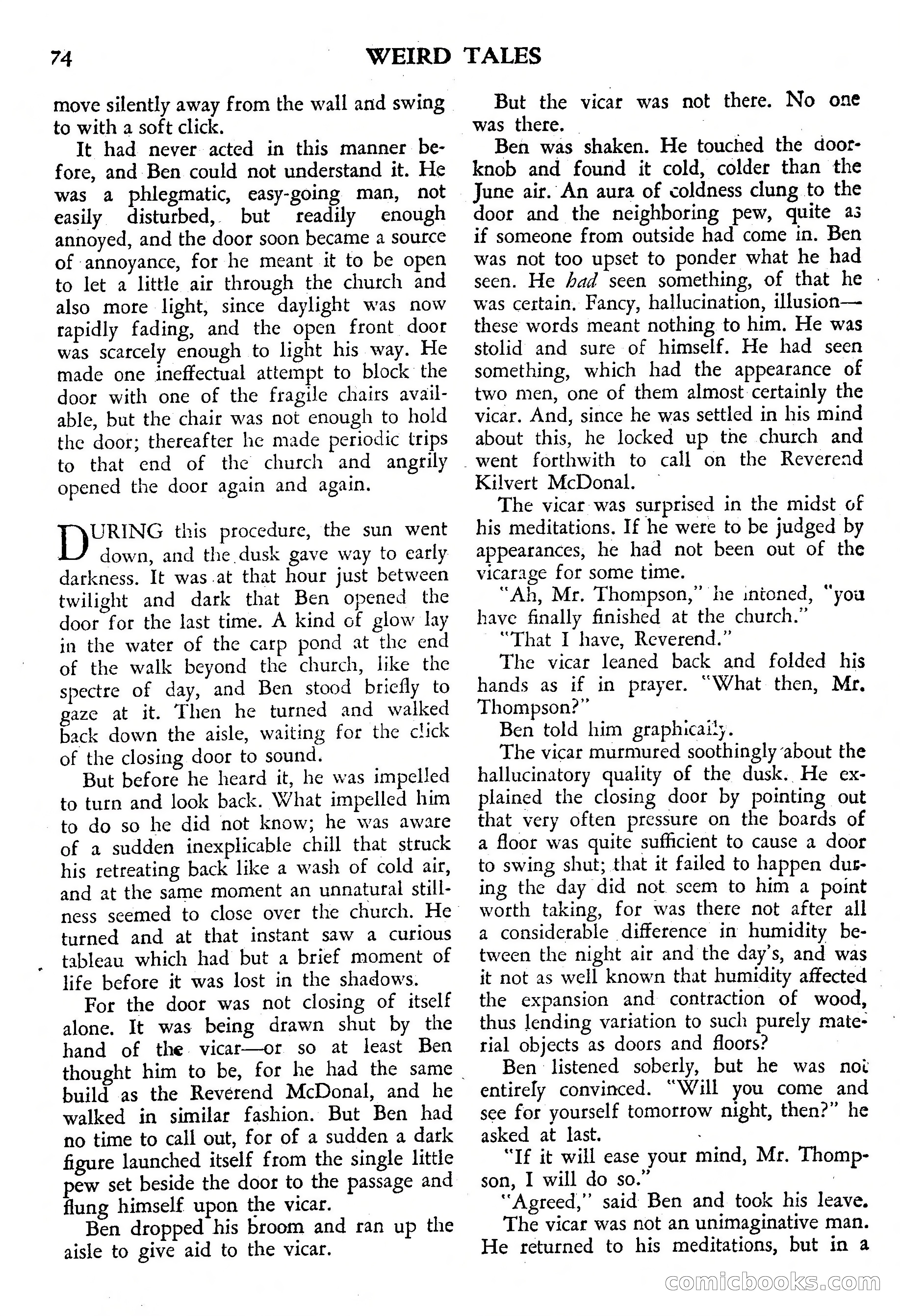 Weird Tales, July 1950 (British Edition) — page 75 of 97