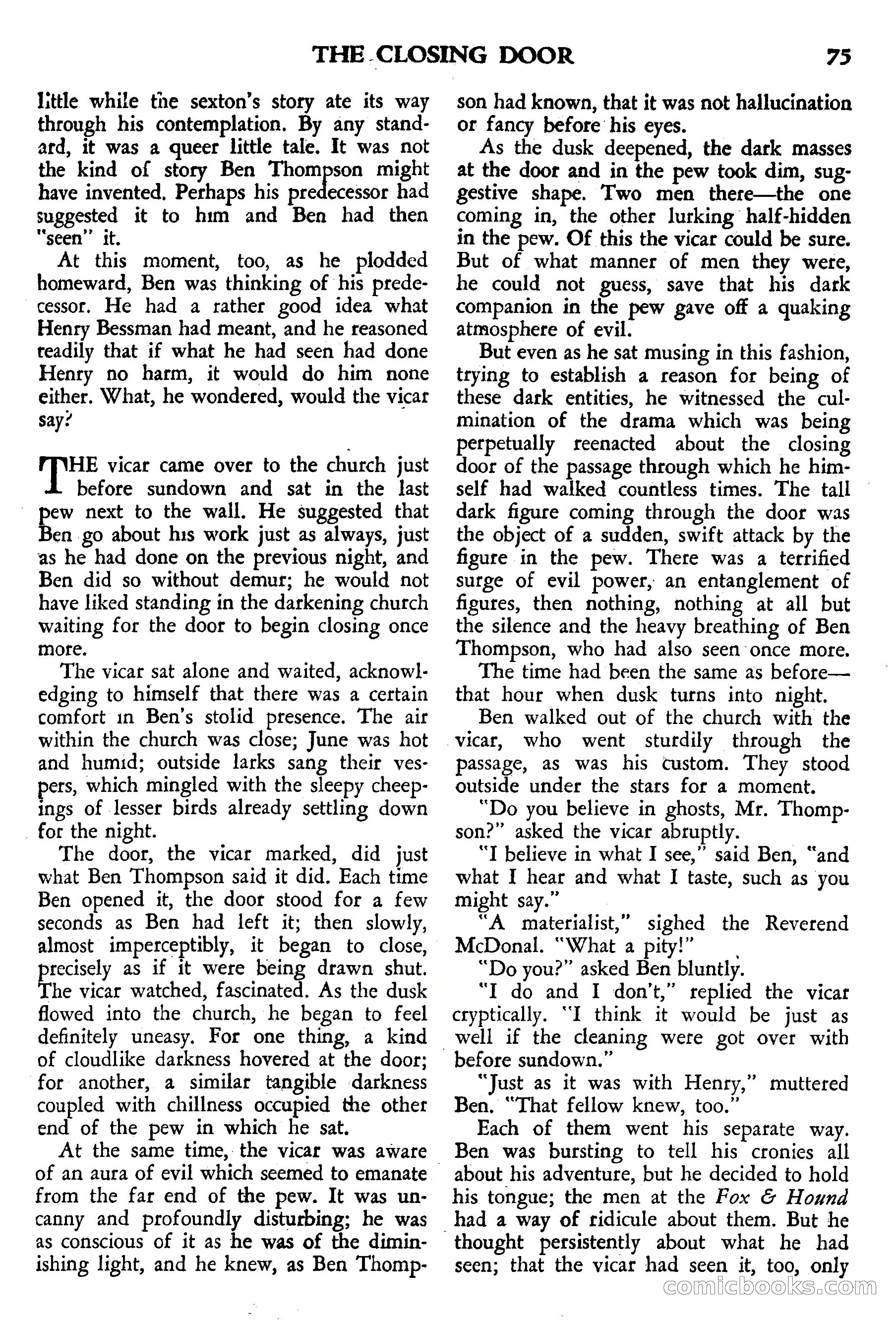 Weird Tales, July 1950 (British Edition) — page 76 of 97