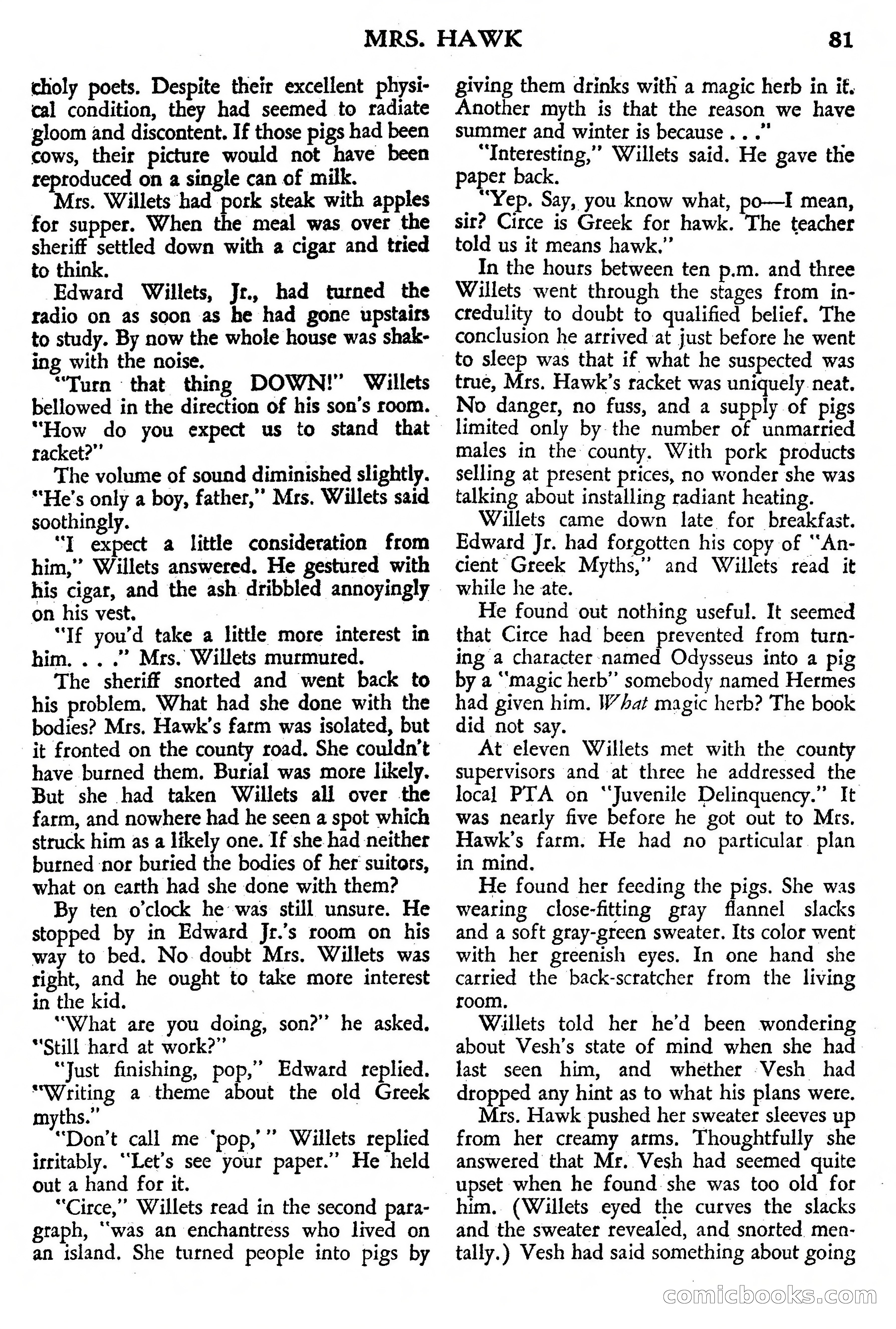 Weird Tales, July 1950 (British Edition) — page 82 of 97