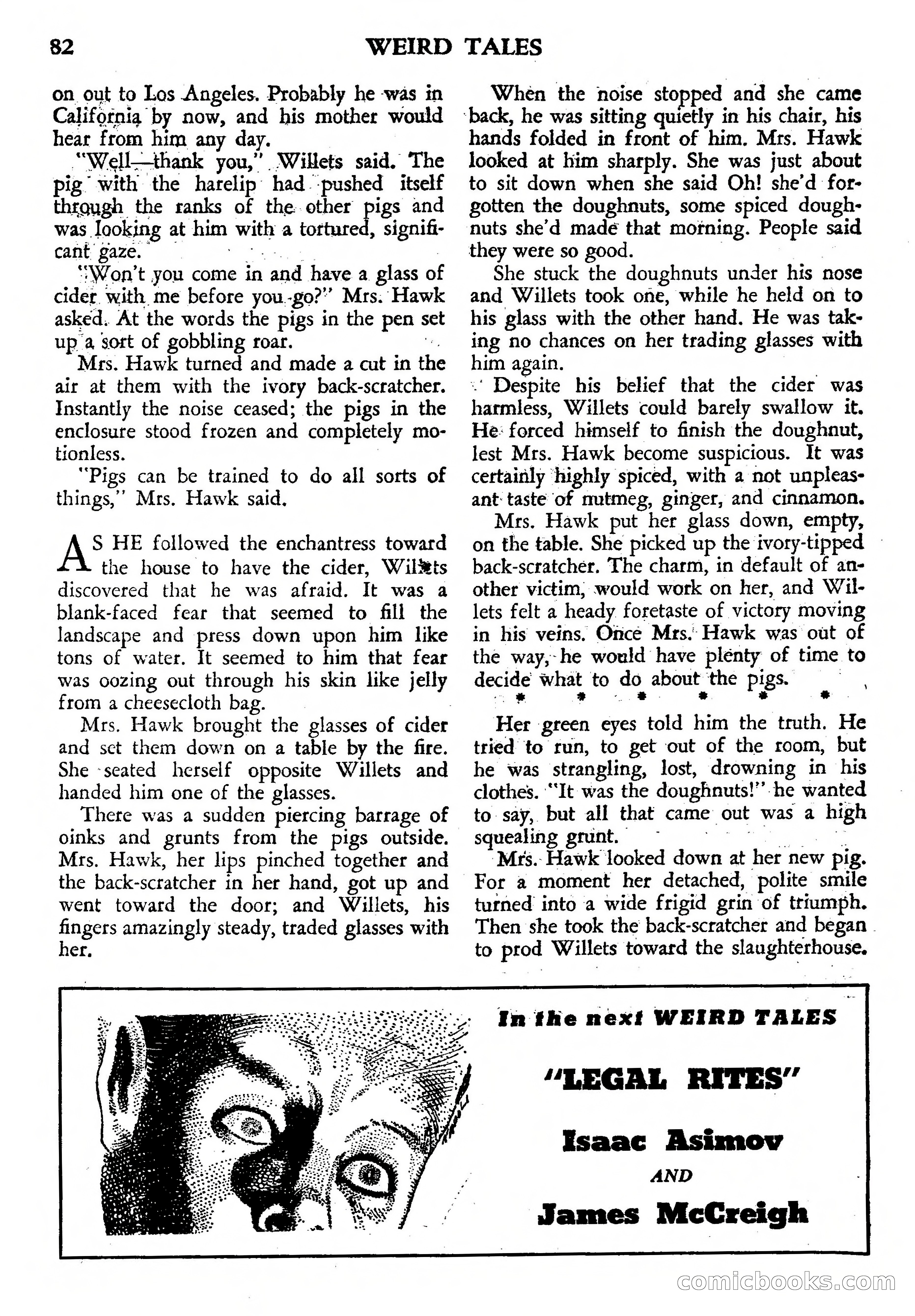 Weird Tales, July 1950 (British Edition) — page 83 of 97