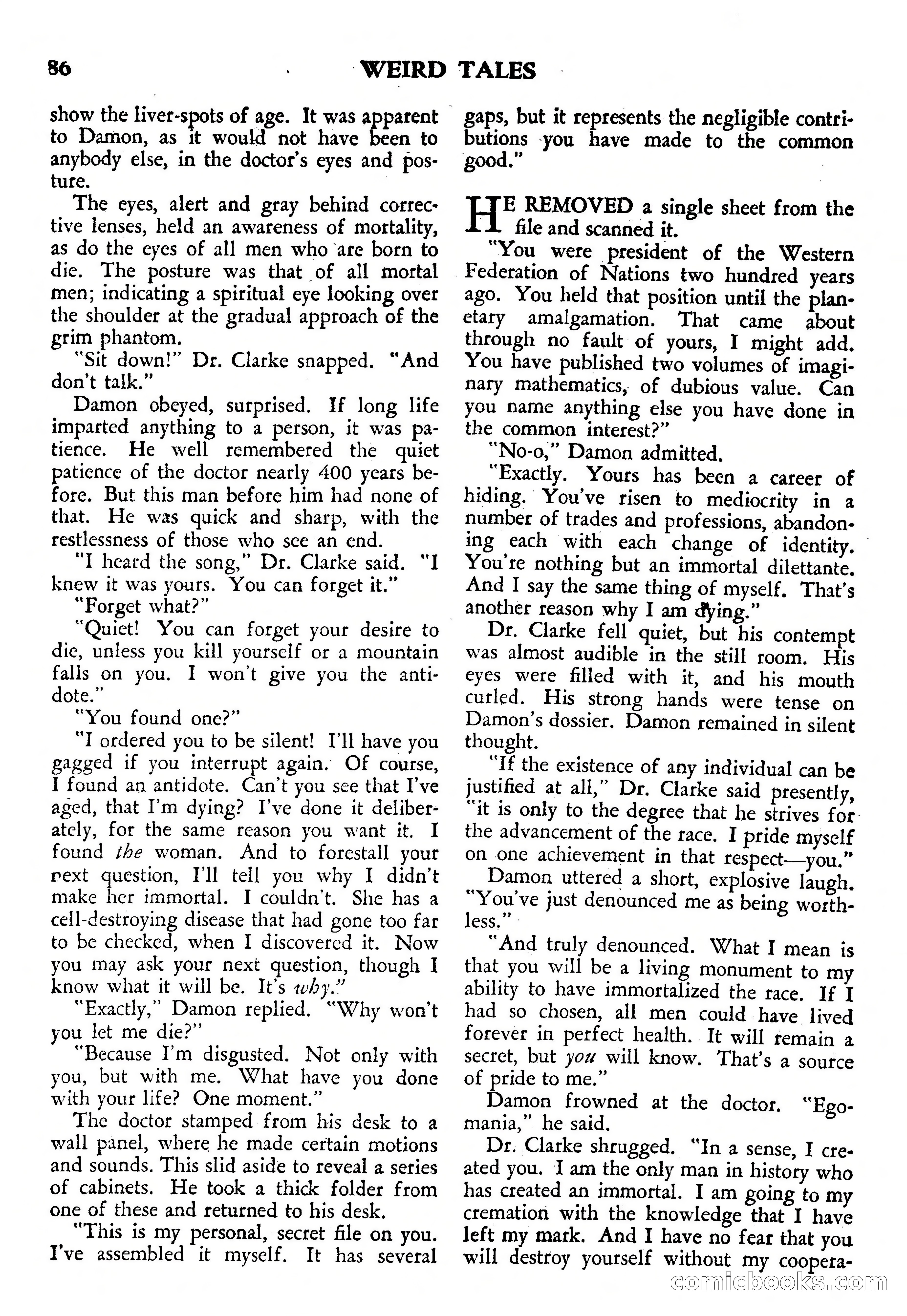 Weird Tales, July 1950 (British Edition) — page 87 of 97