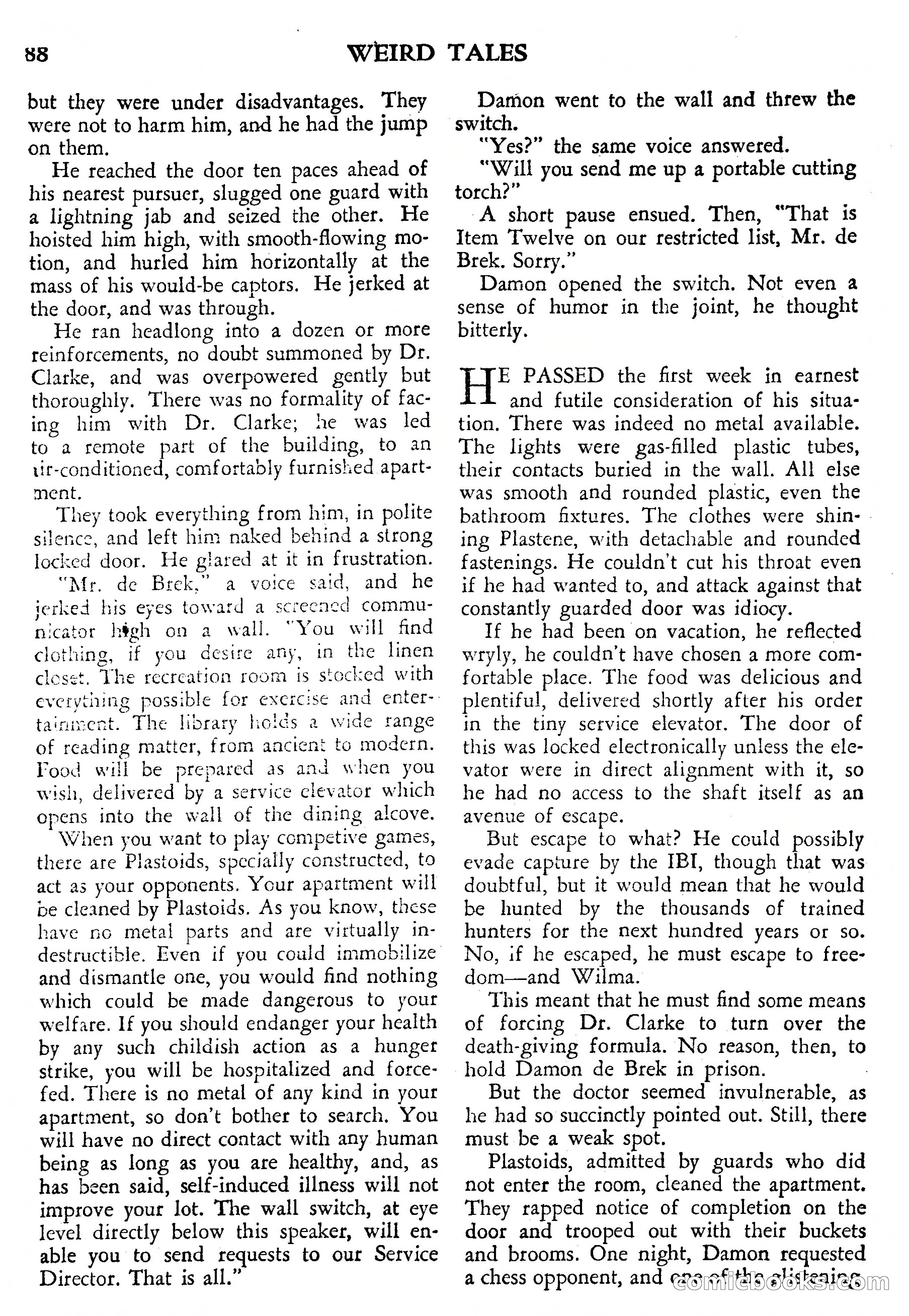 Weird Tales, July 1950 (British Edition) — page 89 of 97