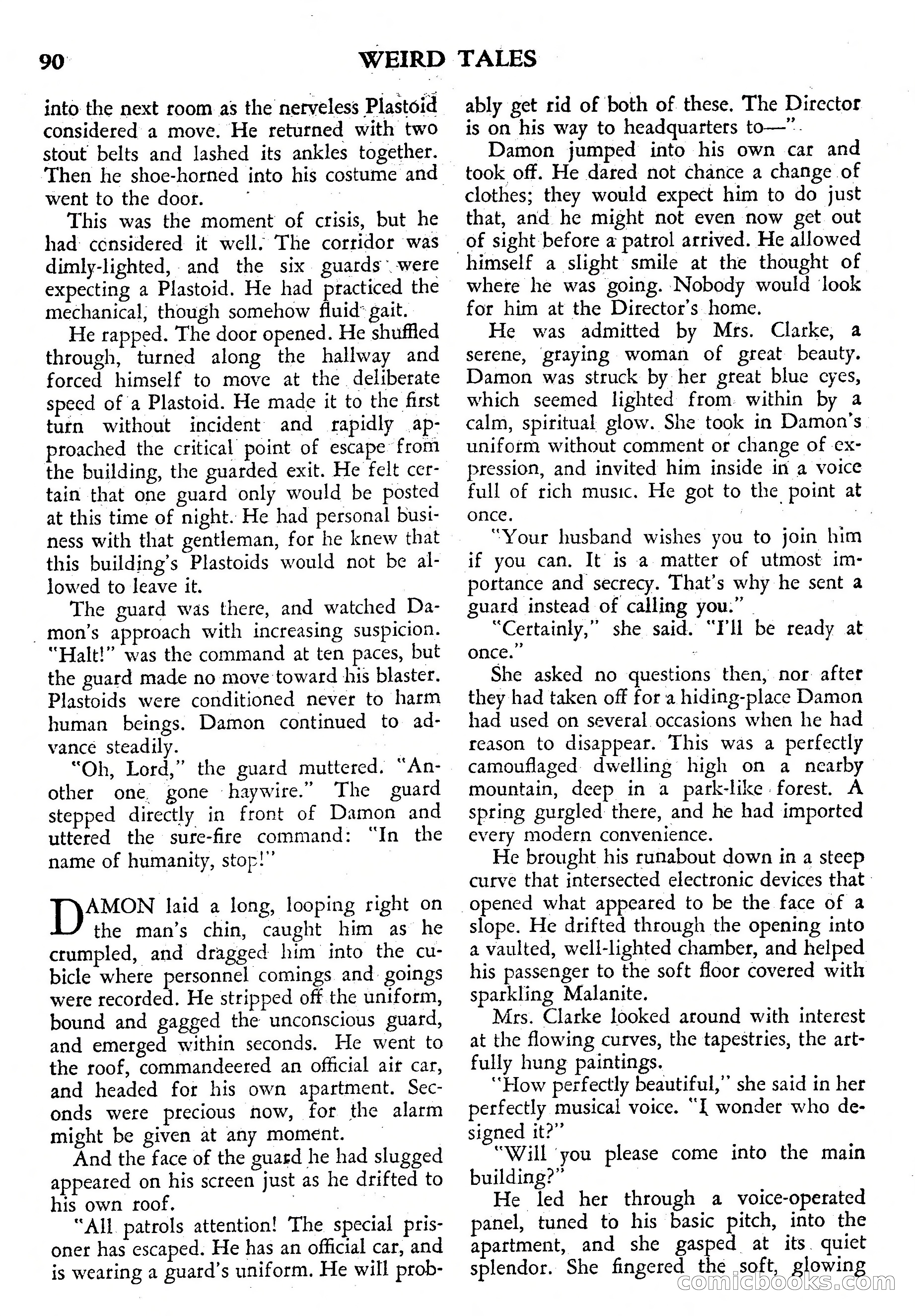 Weird Tales, July 1950 (British Edition) — page 91 of 97