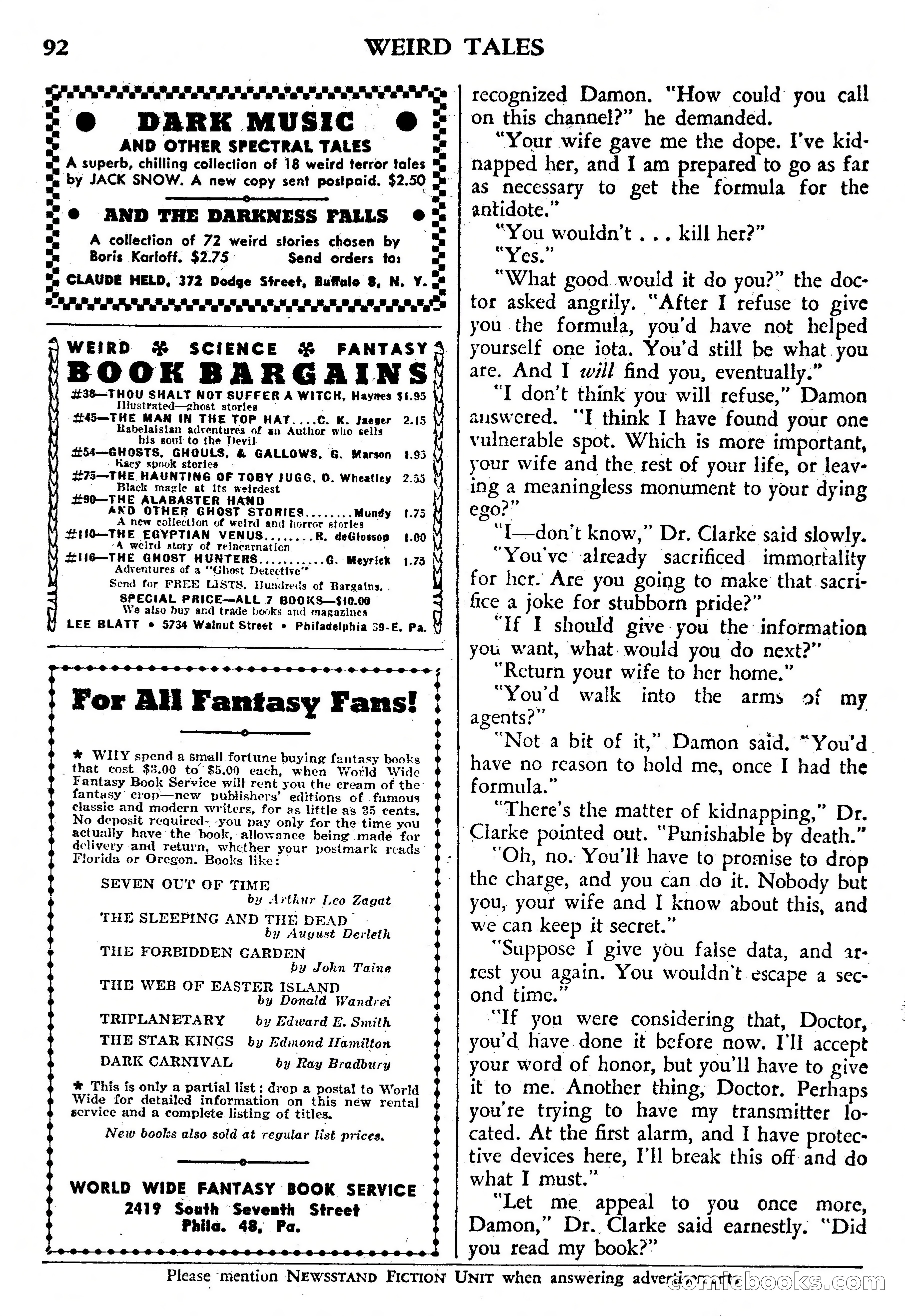 Weird Tales, July 1950 (British Edition) — page 93 of 97