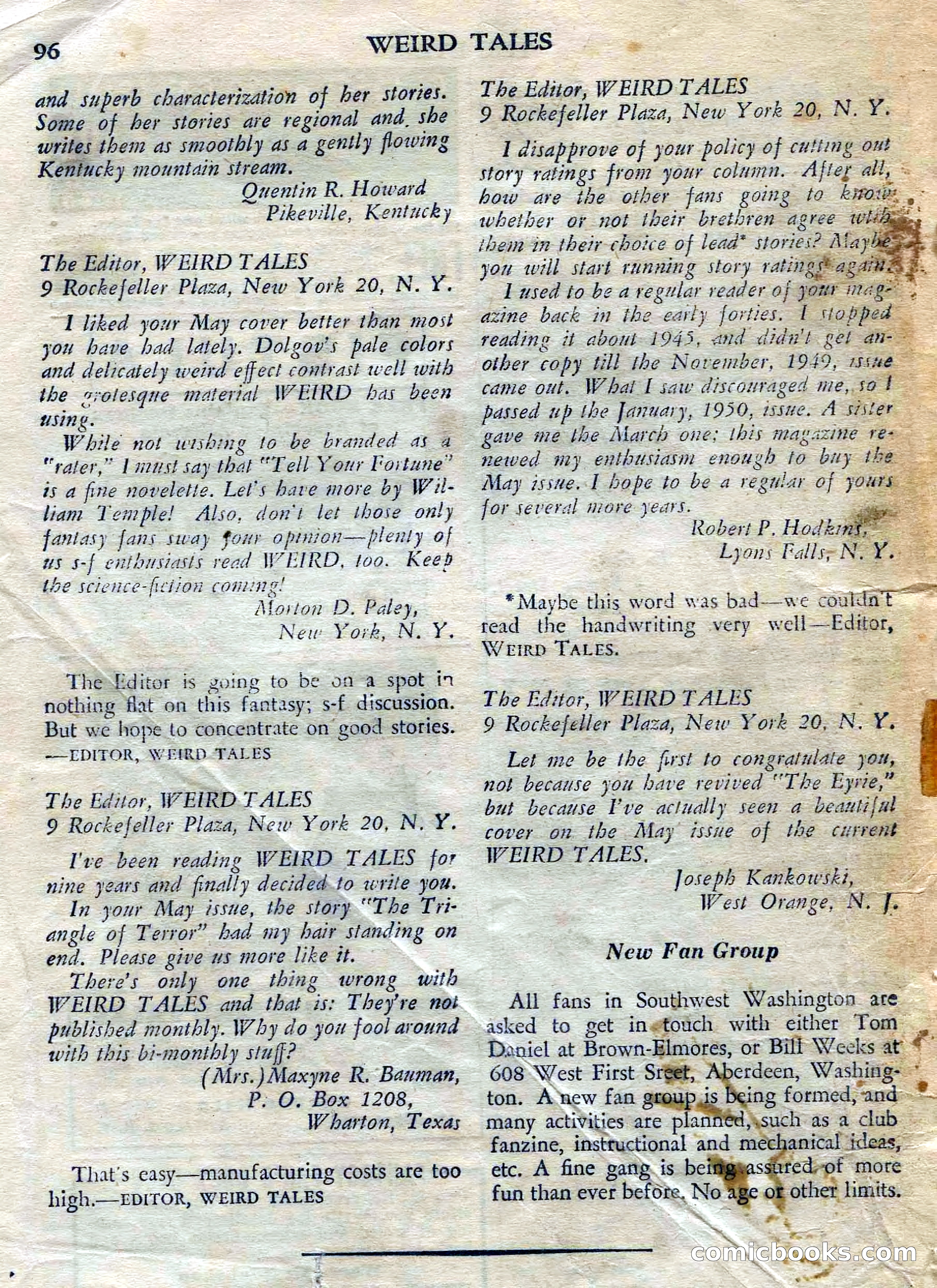 Weird Tales, July 1950 (British Edition) — page 97 of 97