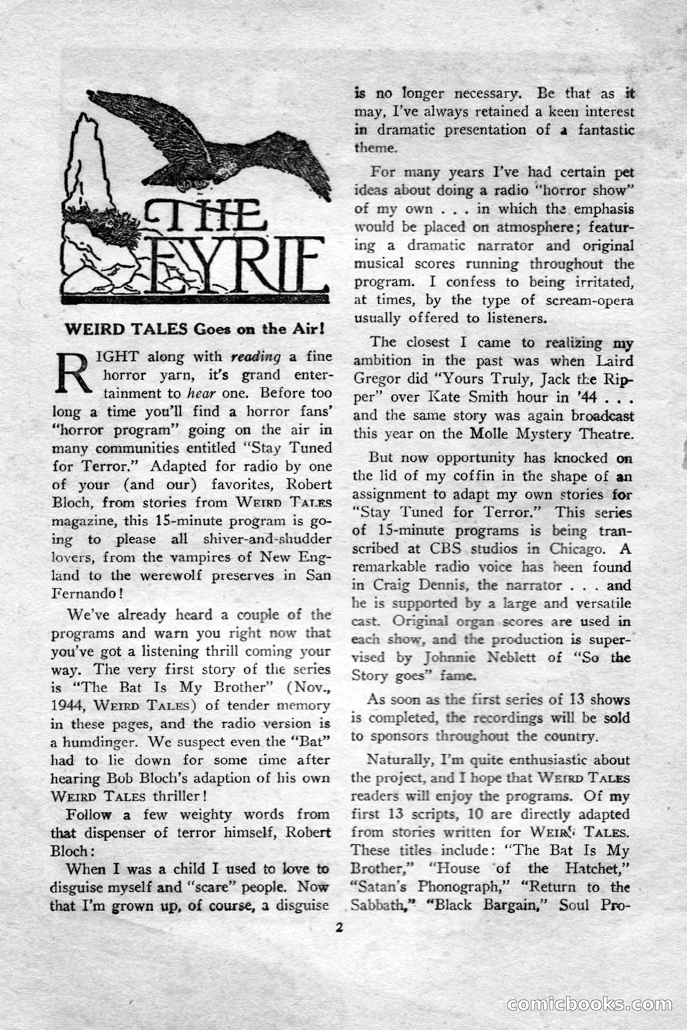 Weird Tales (Canadian Edition) — page 4 of 116