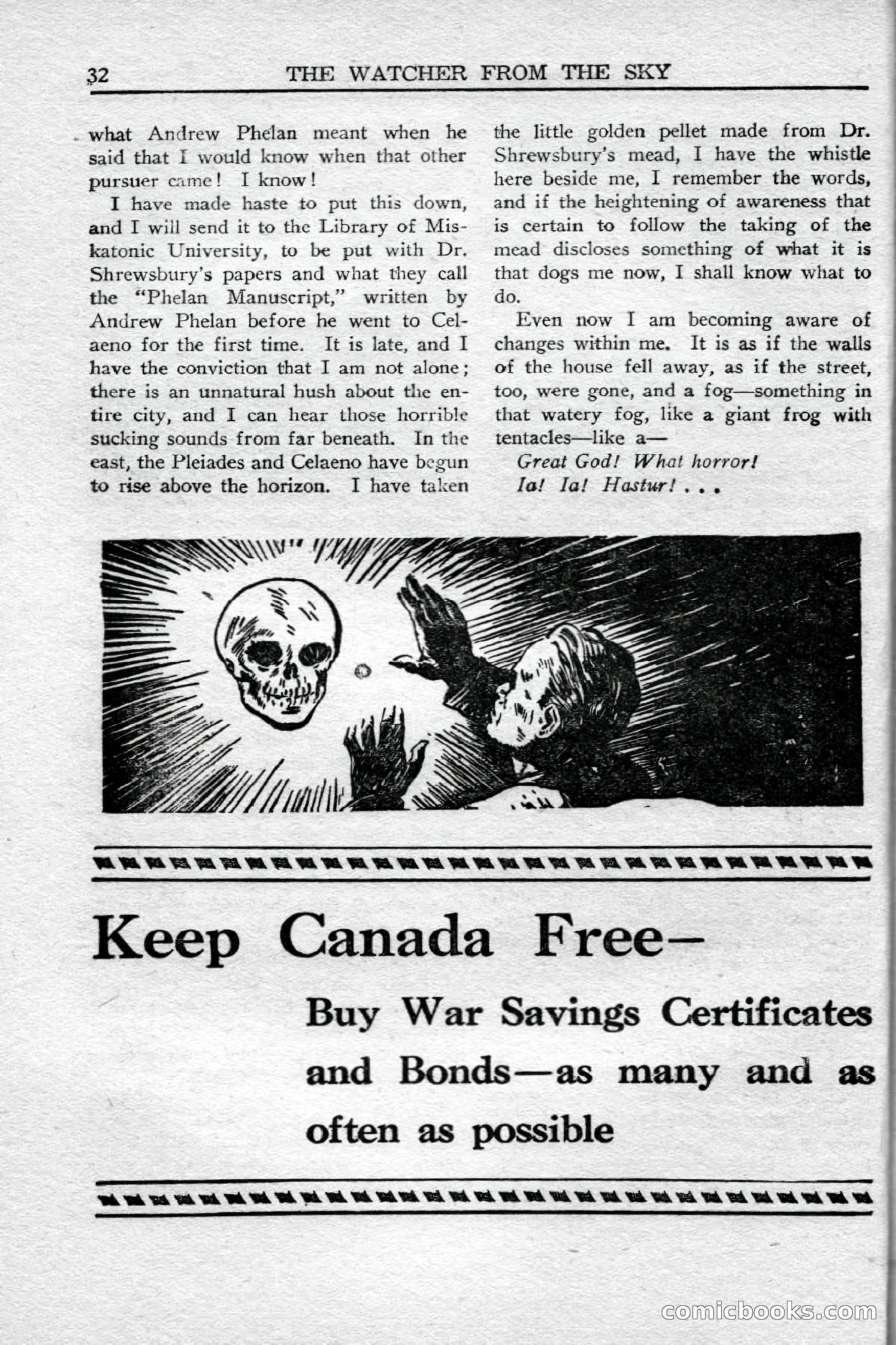 Weird Tales (Canadian Edition) — page 34 of 116