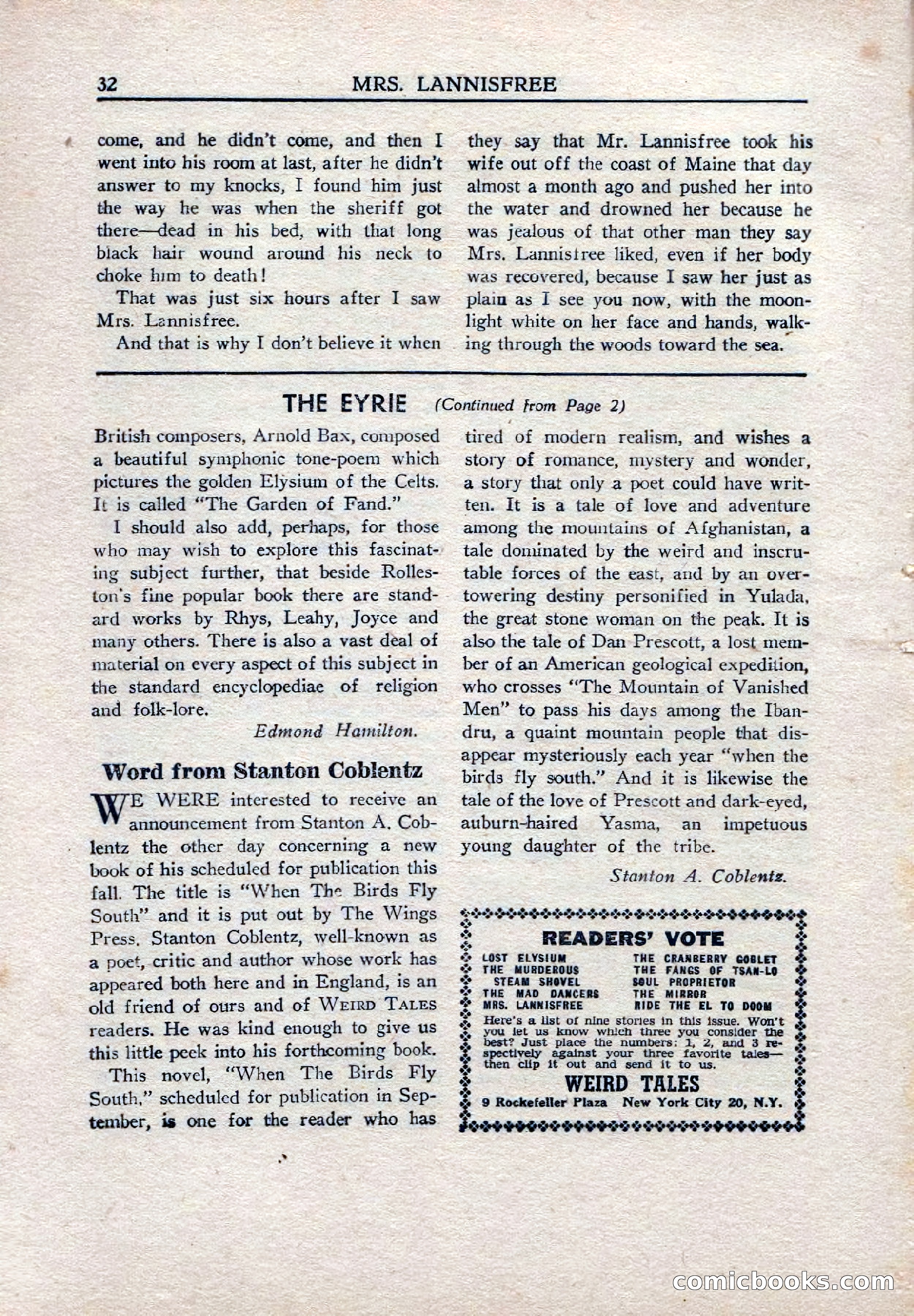 Weird Tales (Canadian Edition) — page 34 of 116
