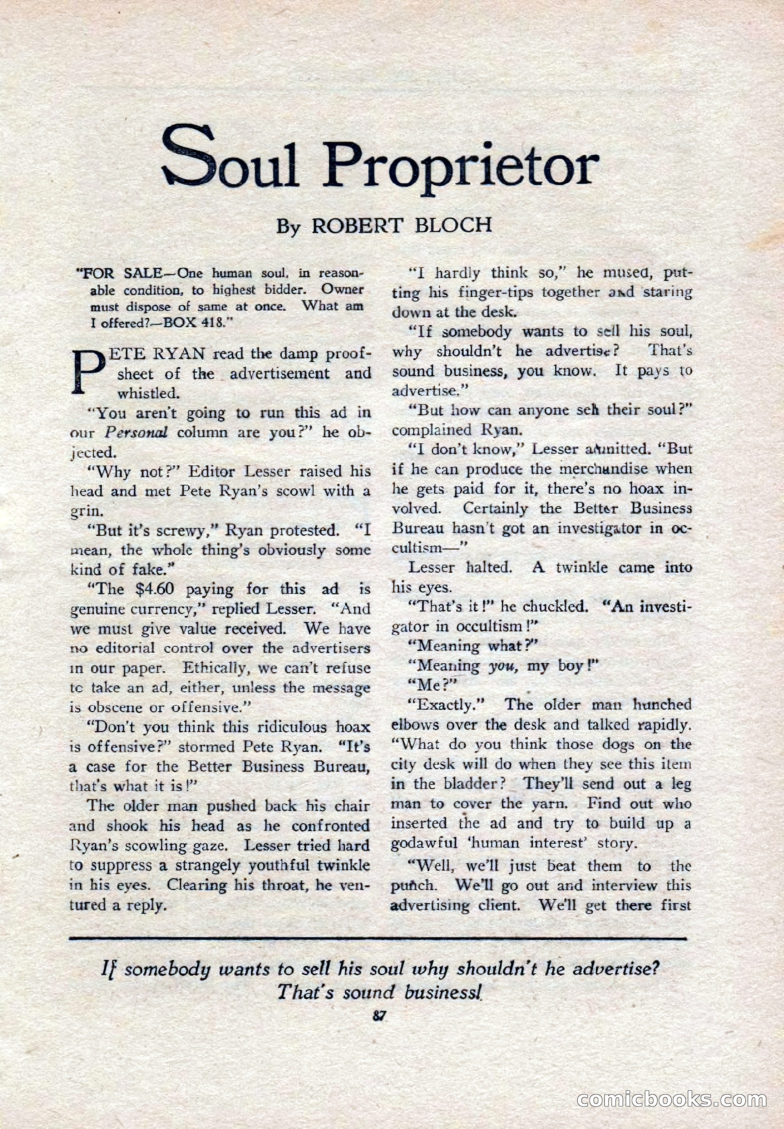 Weird Tales (Canadian Edition) — page 89 of 116