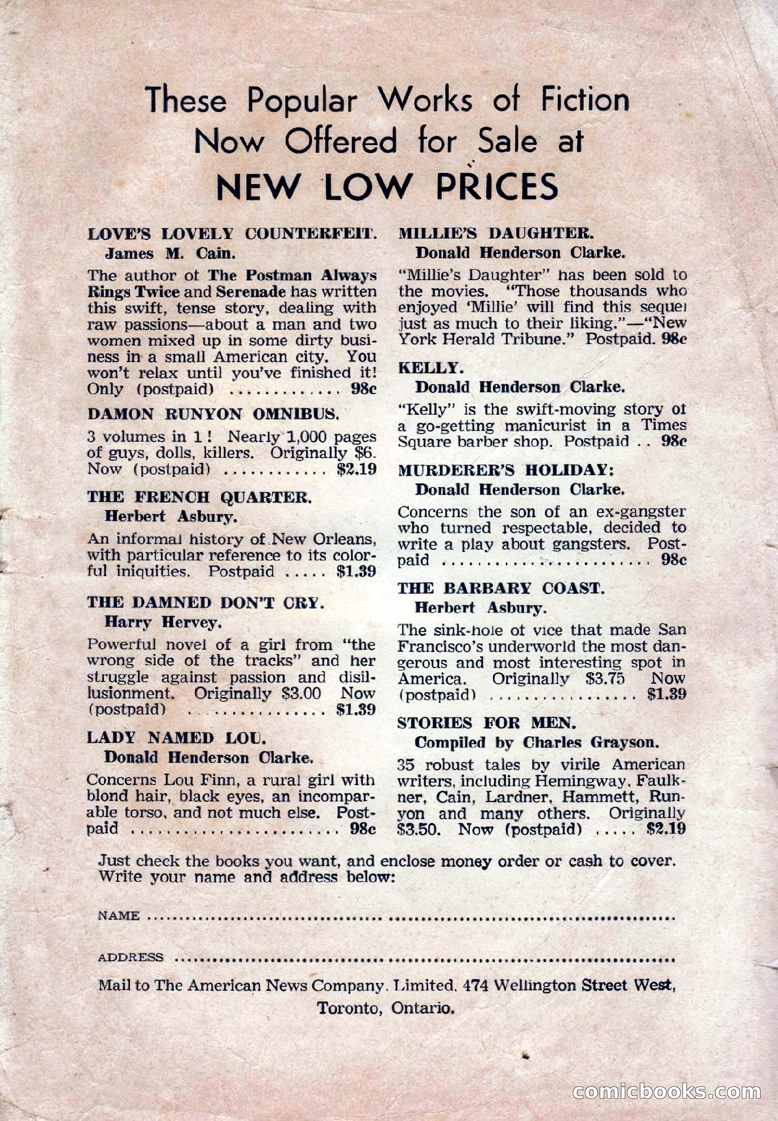 Weird Tales (Canadian Edition) — page 115 of 116