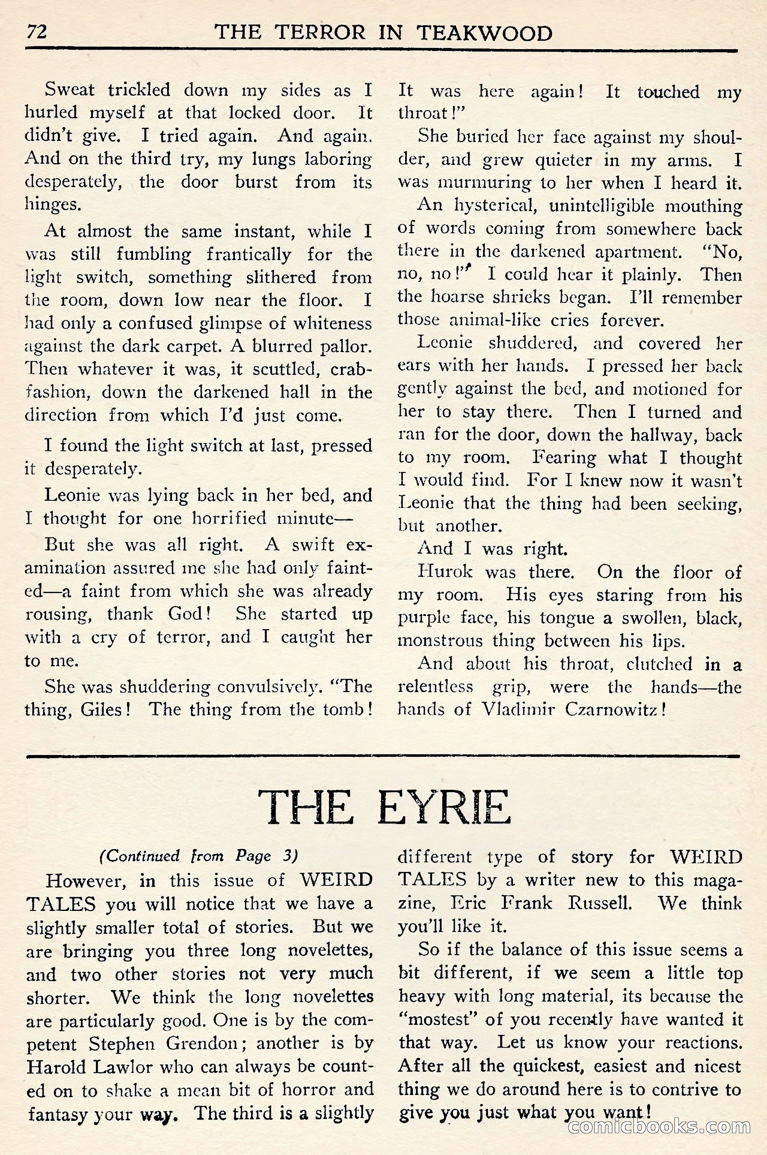 Weird Tales (Canadian Edition) — page 74 of 116