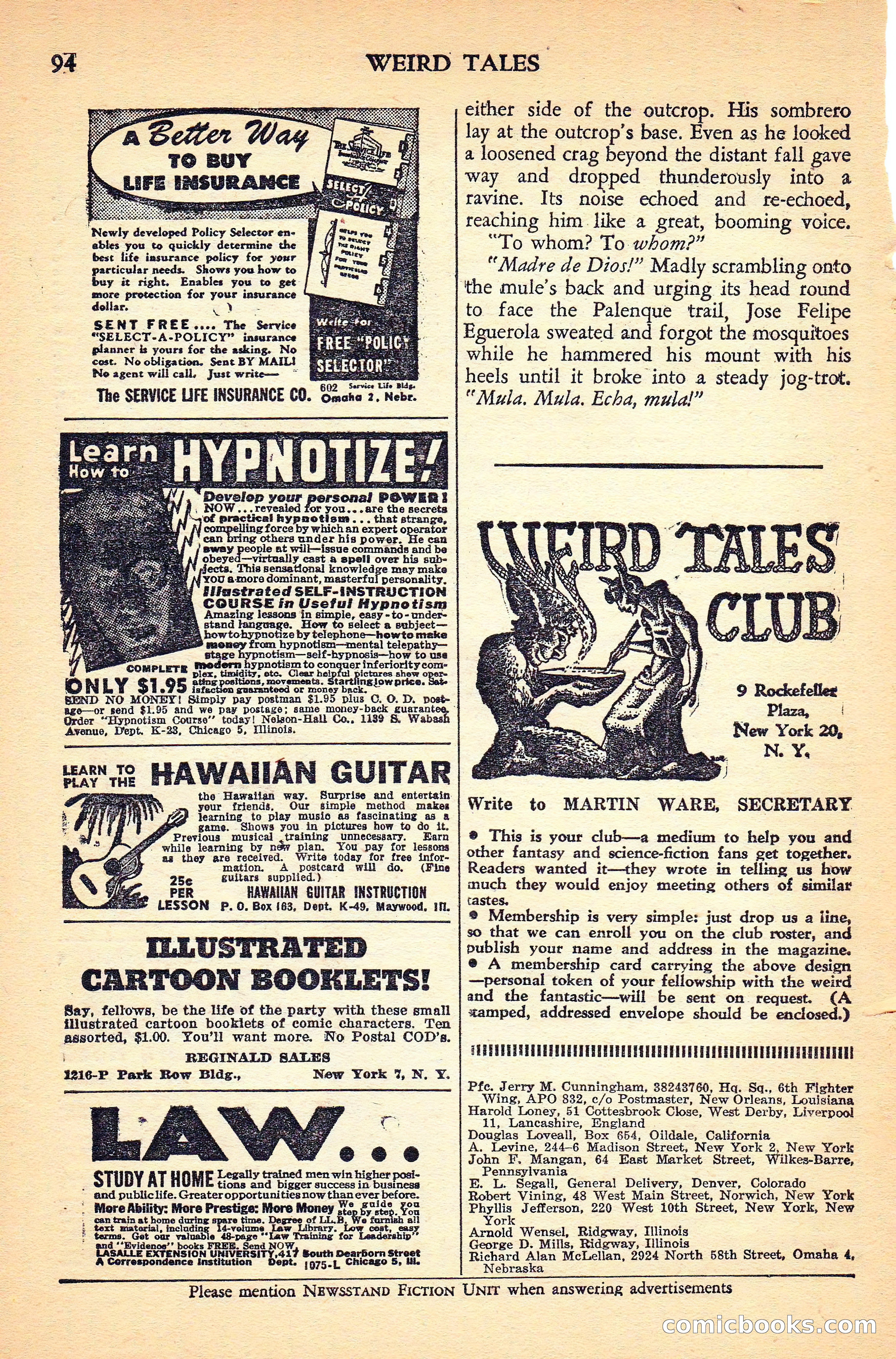 Weird Tales Canadian Edition, Vol. 41, No. 1 — page 97 of 100