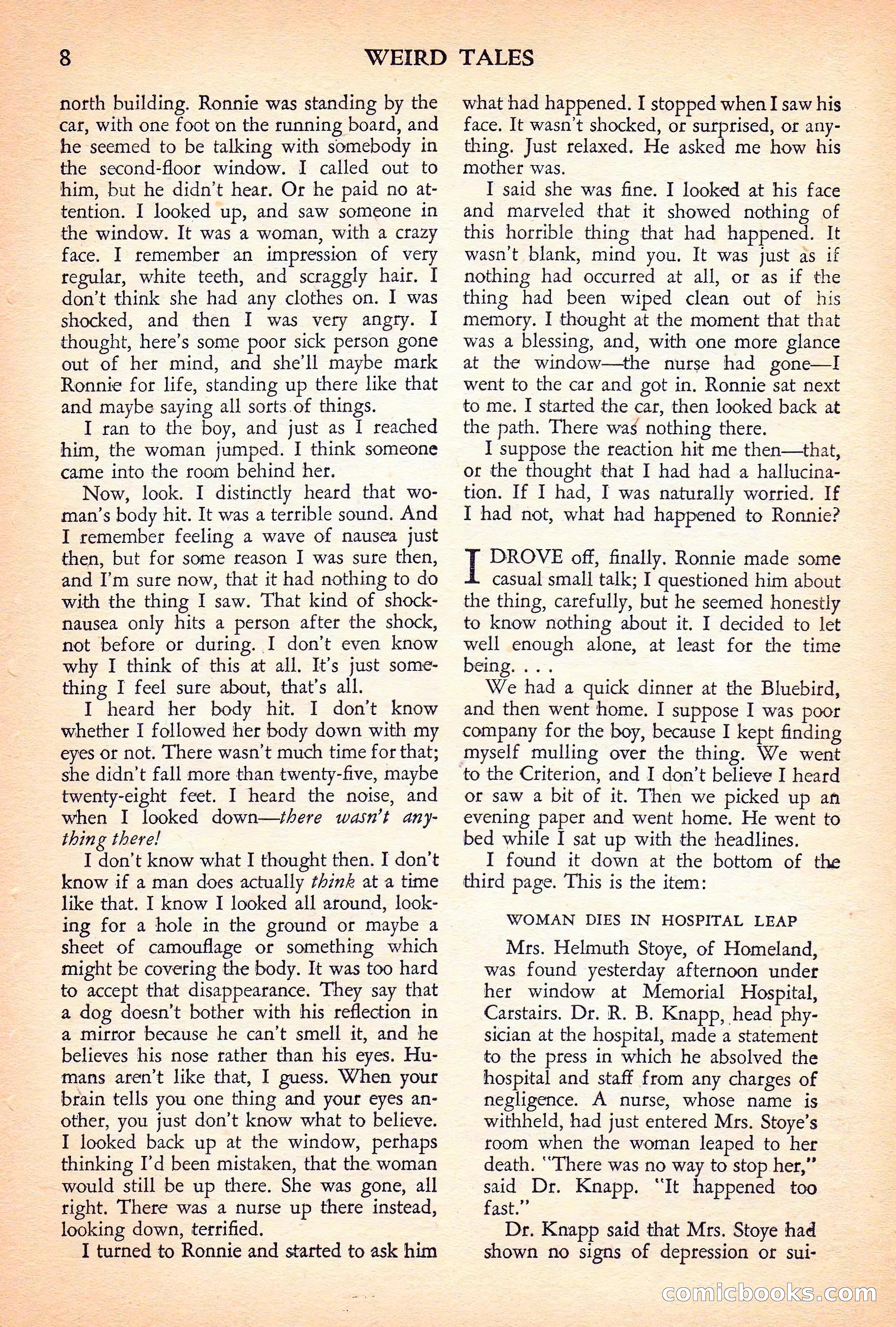 Weird Tales Canadian Edition, Vol. 41, No. 1 — page 11 of 100