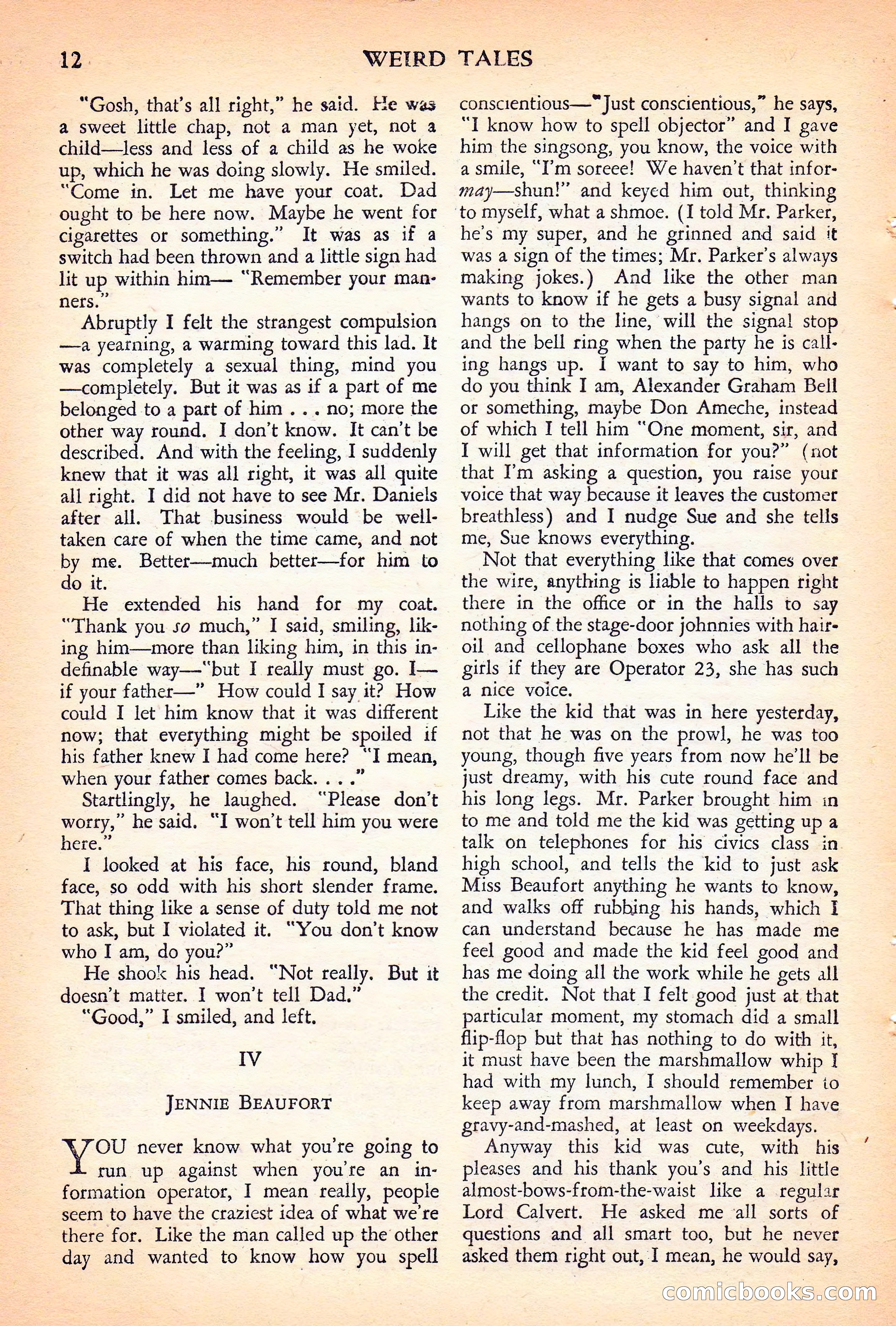 Weird Tales Canadian Edition, Vol. 41, No. 1 — page 15 of 100