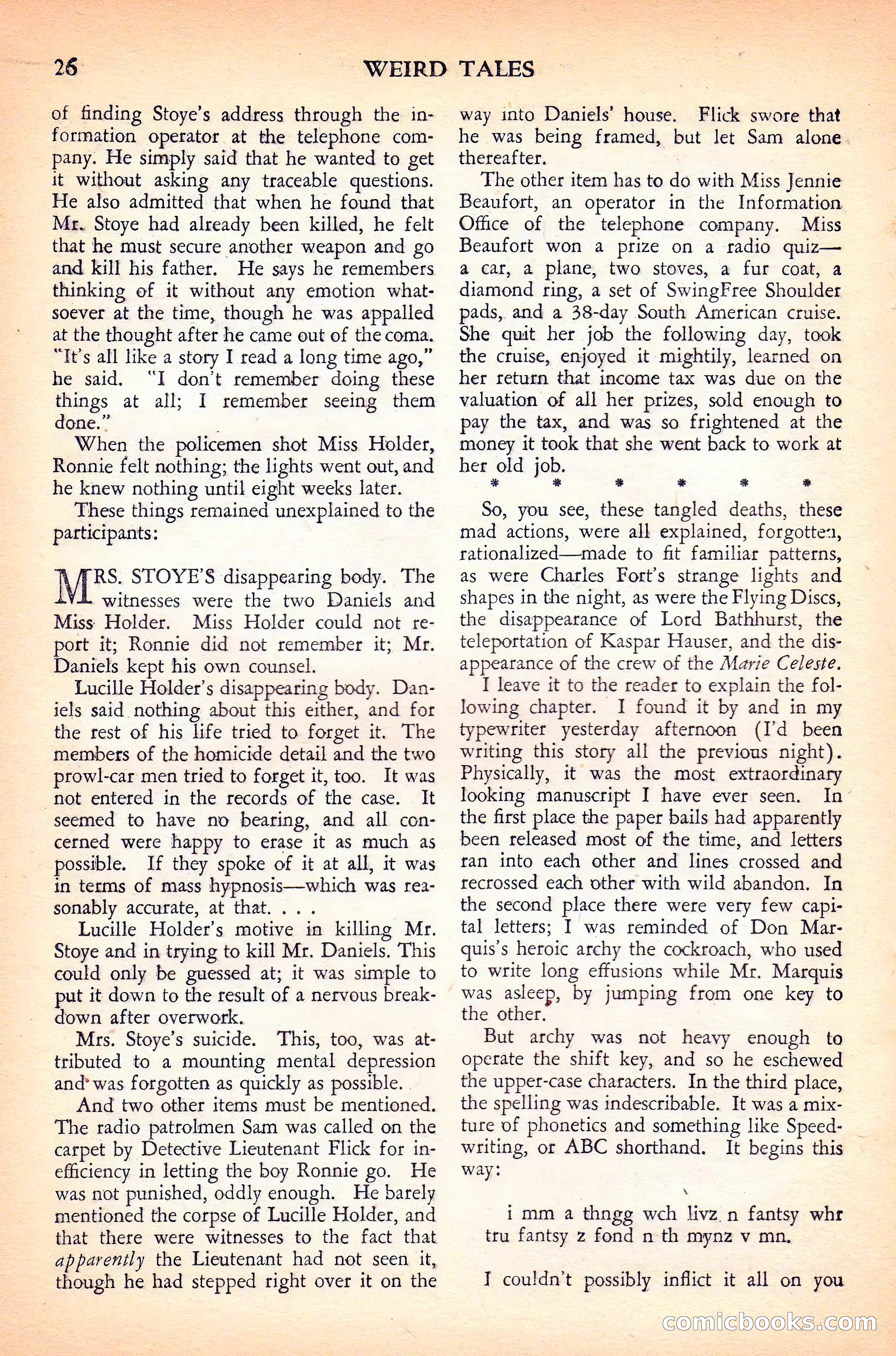 Weird Tales Canadian Edition, Vol. 41, No. 1 — page 29 of 100
