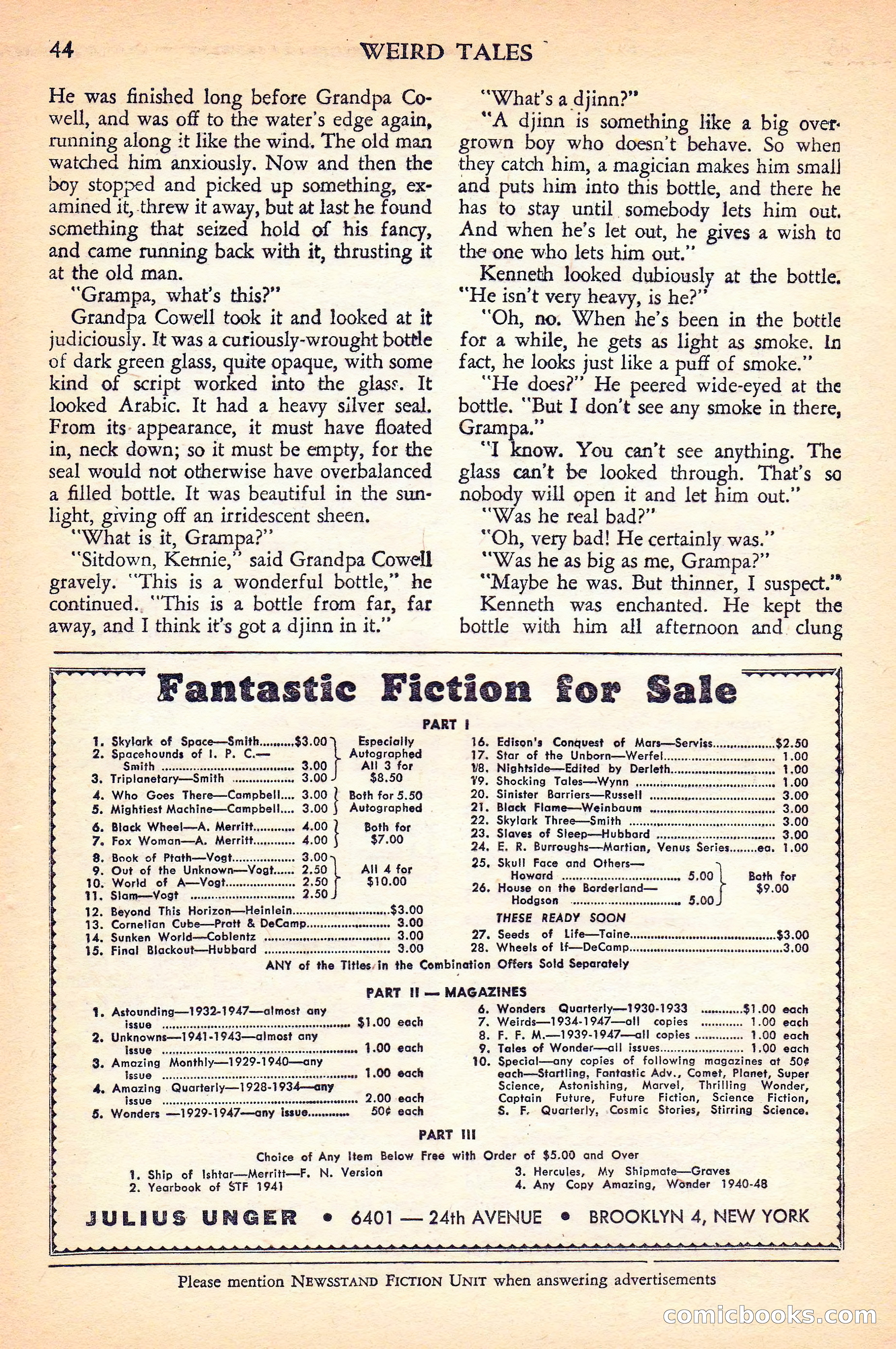 Weird Tales Canadian Edition, Vol. 41, No. 1 — page 47 of 100