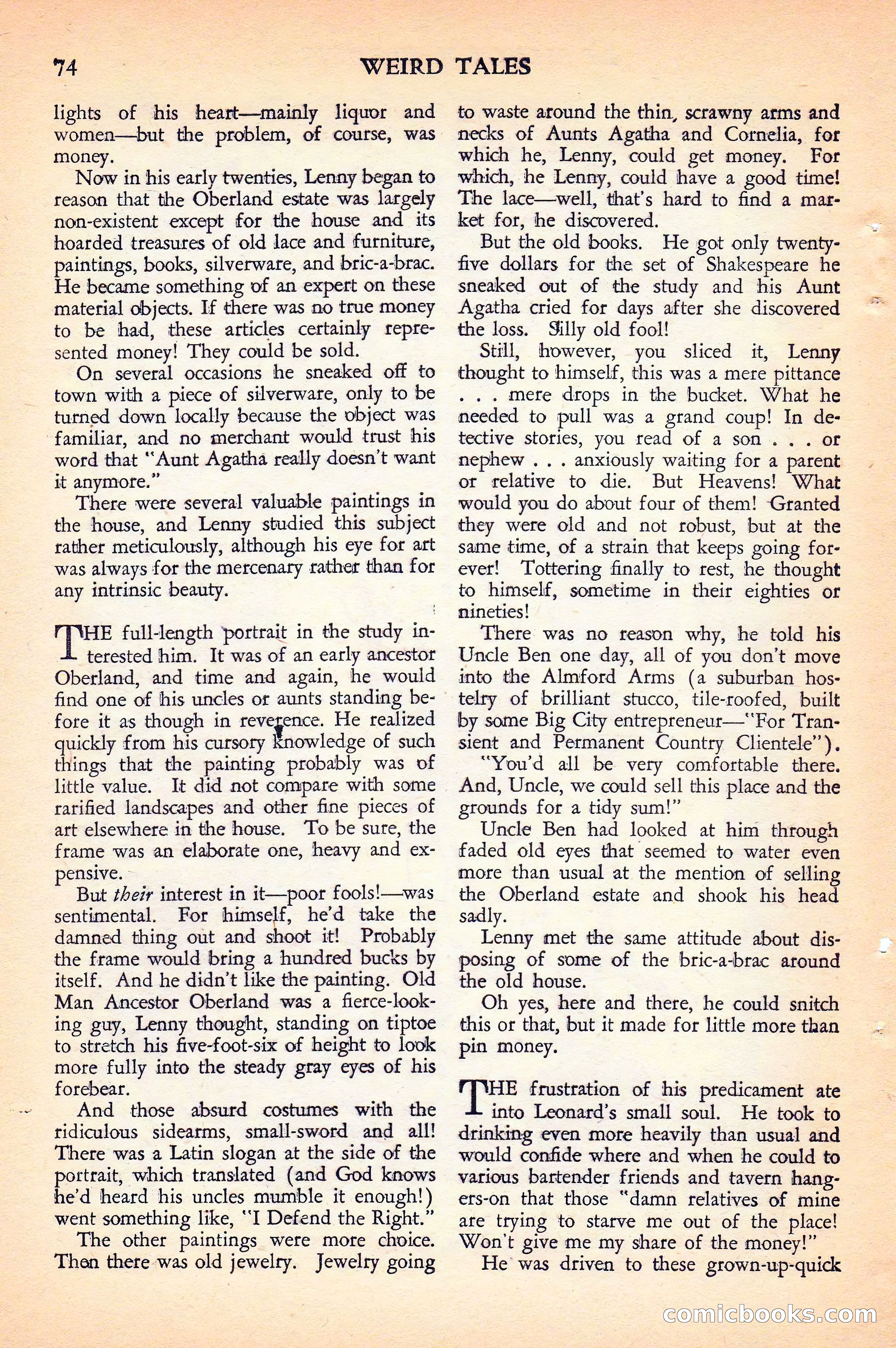 Weird Tales Canadian Edition, Vol. 41, No. 1 — page 77 of 100