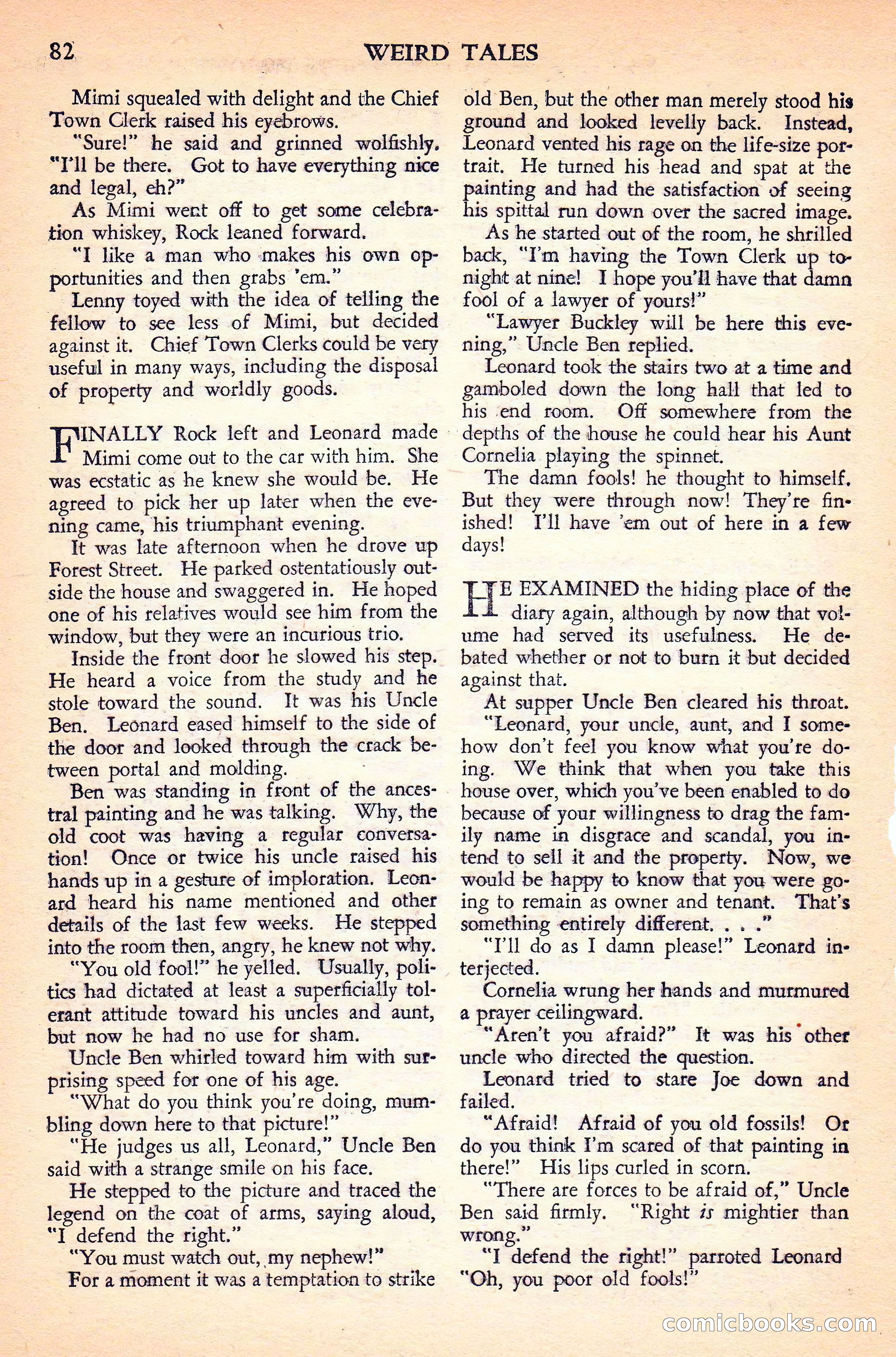 Weird Tales Canadian Edition, Vol. 41, No. 1 — page 85 of 100