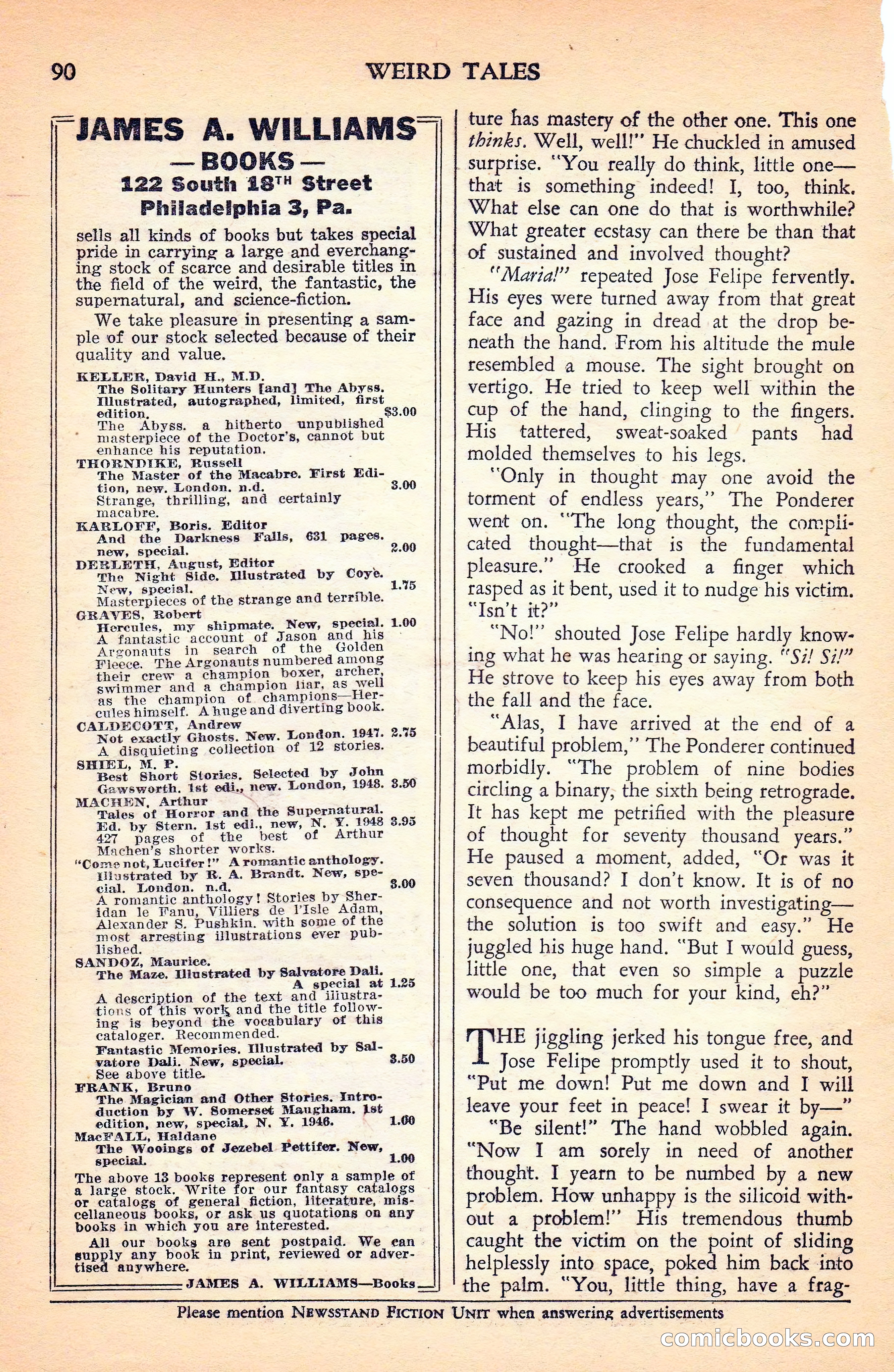 Weird Tales Canadian Edition, Vol. 41, No. 1 — page 93 of 100
