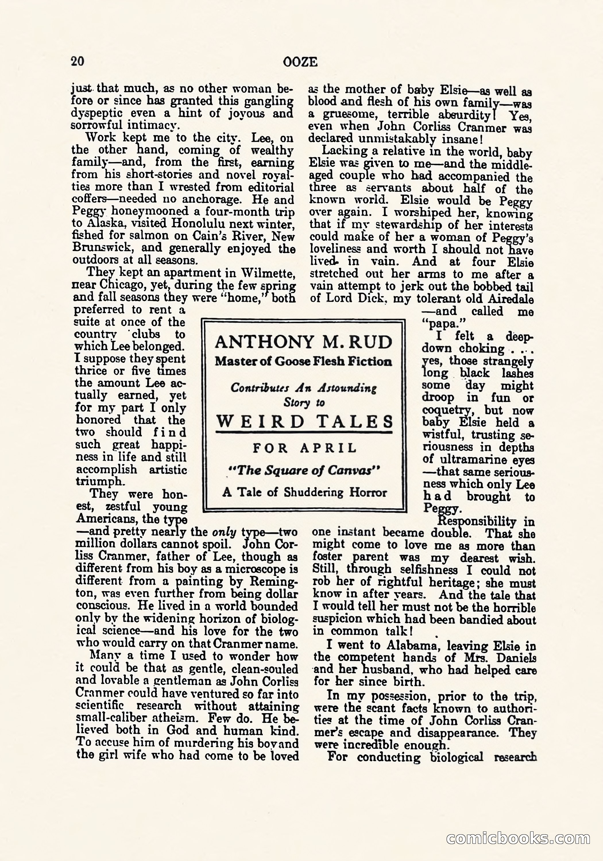Weird Tales, March 1923 — page 22 of 196