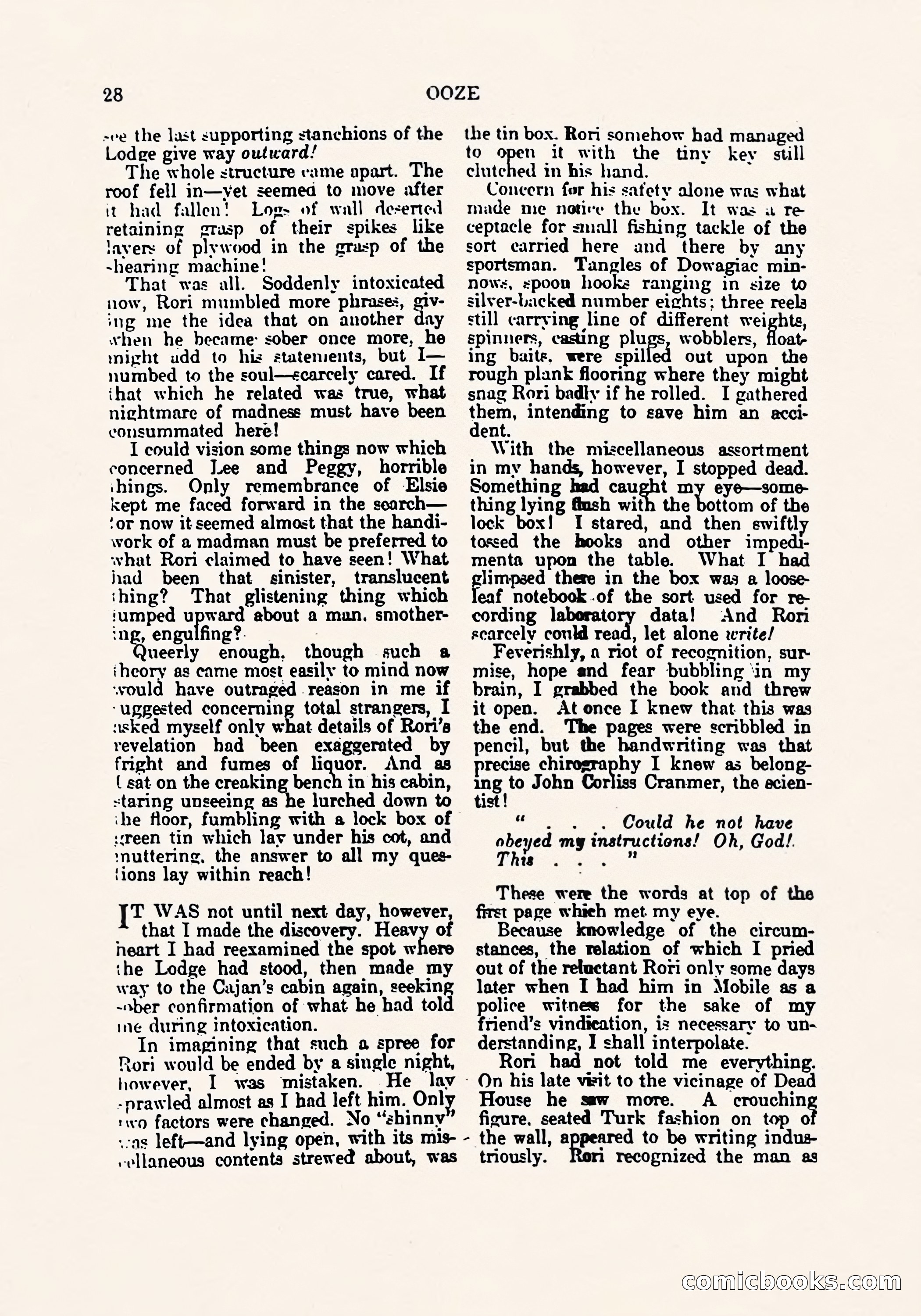Weird Tales, March 1923 — page 30 of 196