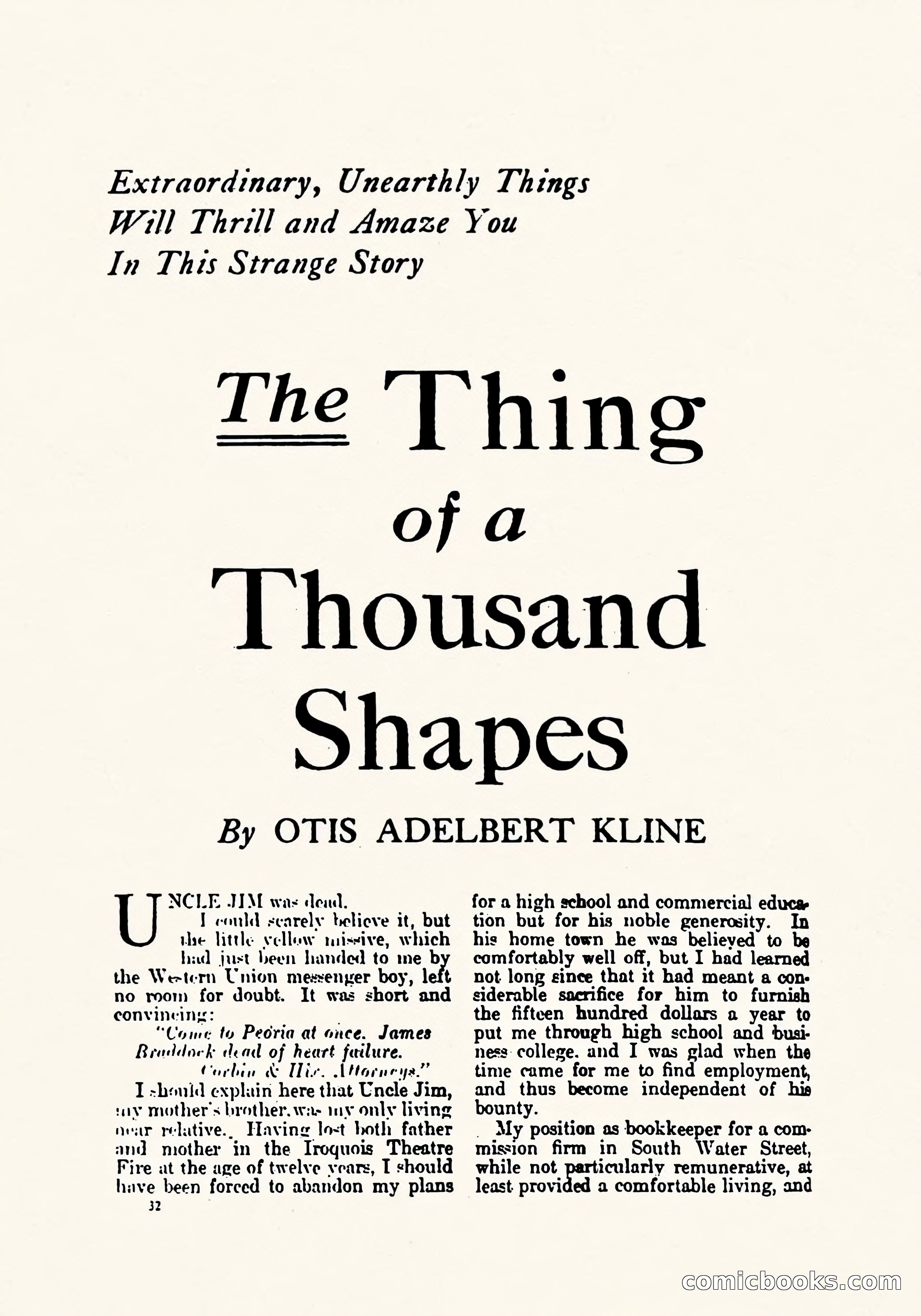Weird Tales, March 1923 — page 34 of 196
