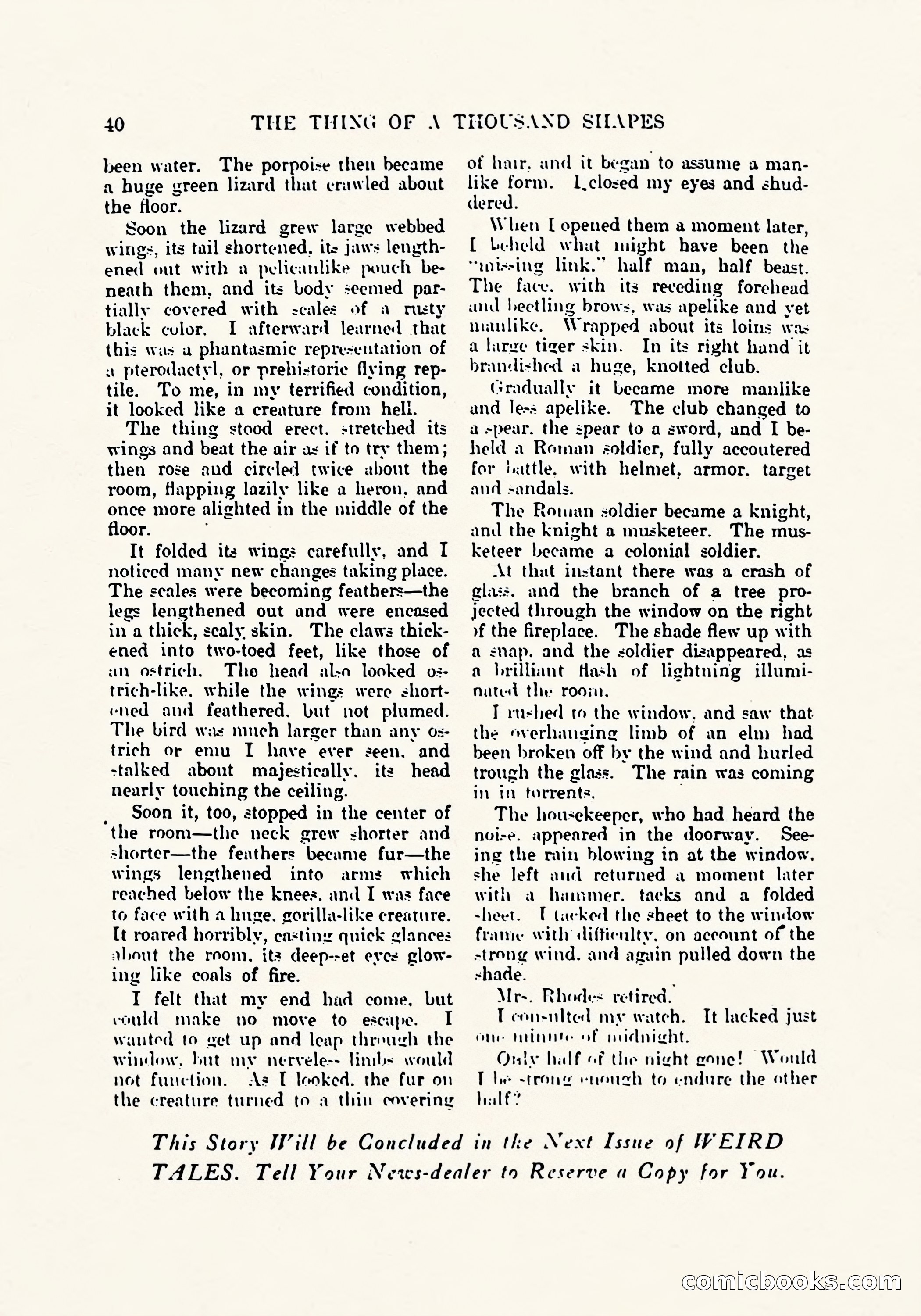 Weird Tales, March 1923 — page 42 of 196