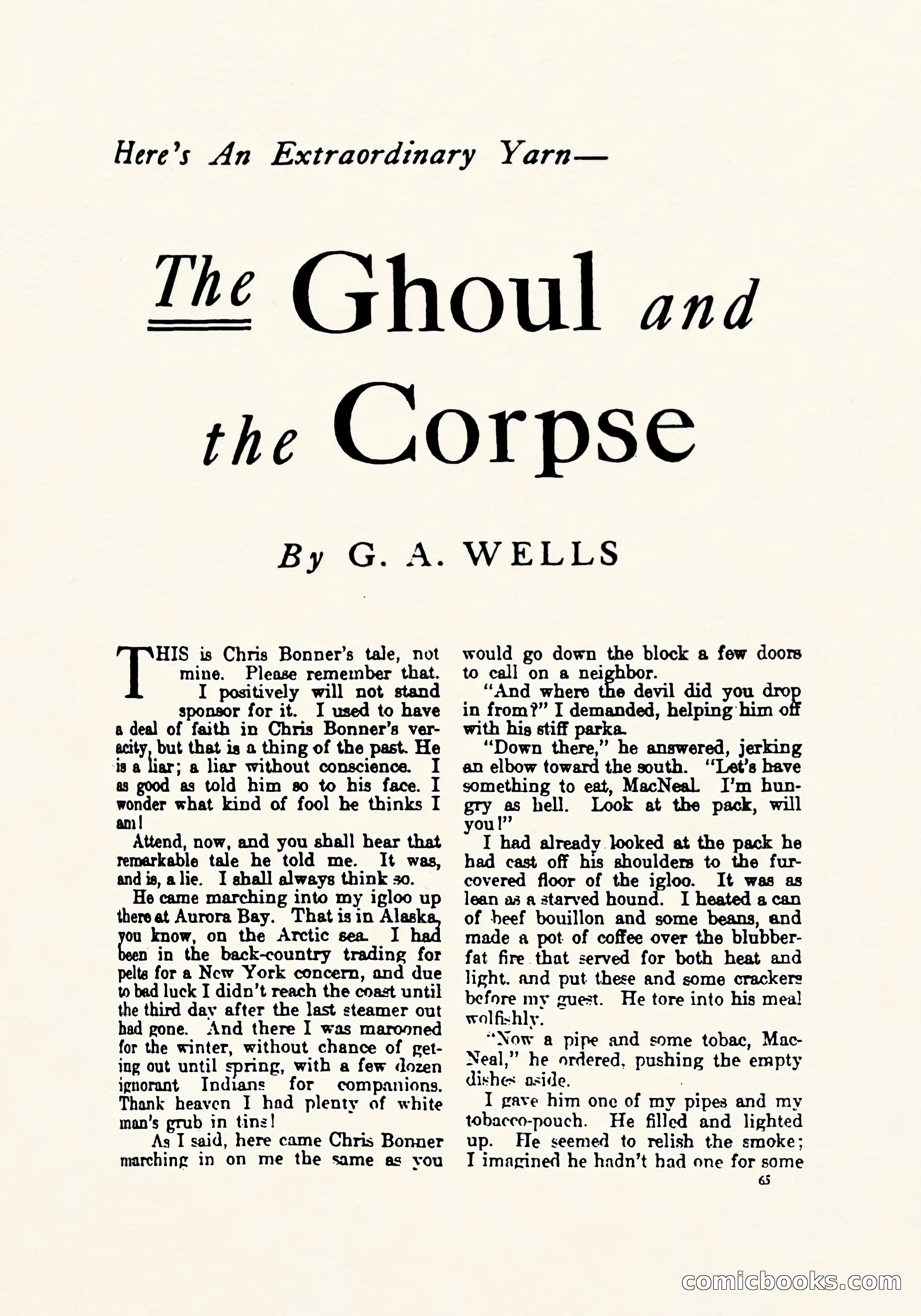 Weird Tales, March 1923 — page 67 of 196