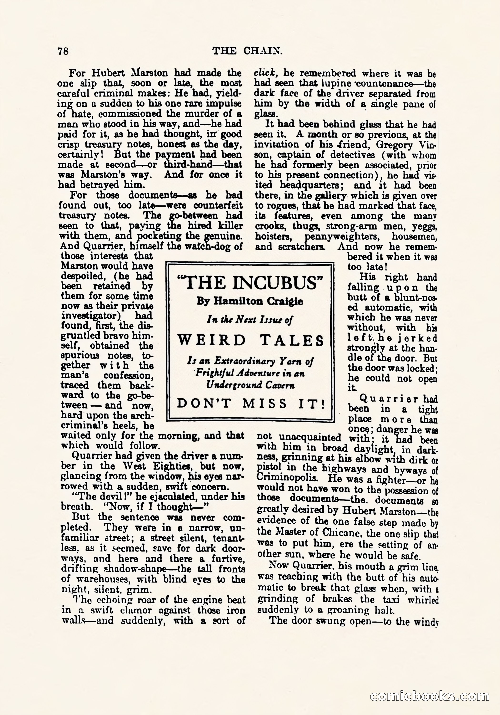 Weird Tales, March 1923 — page 80 of 196