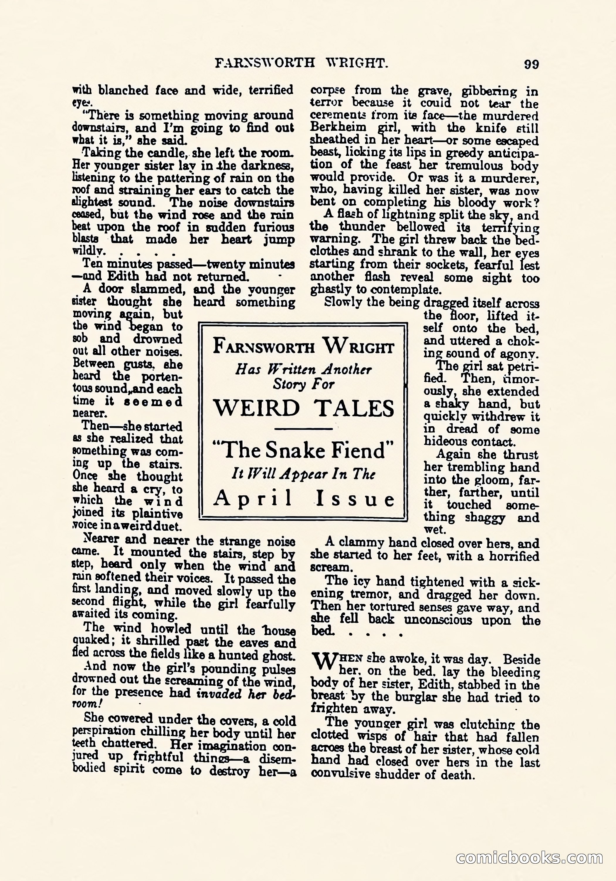 Weird Tales, March 1923 — page 101 of 196