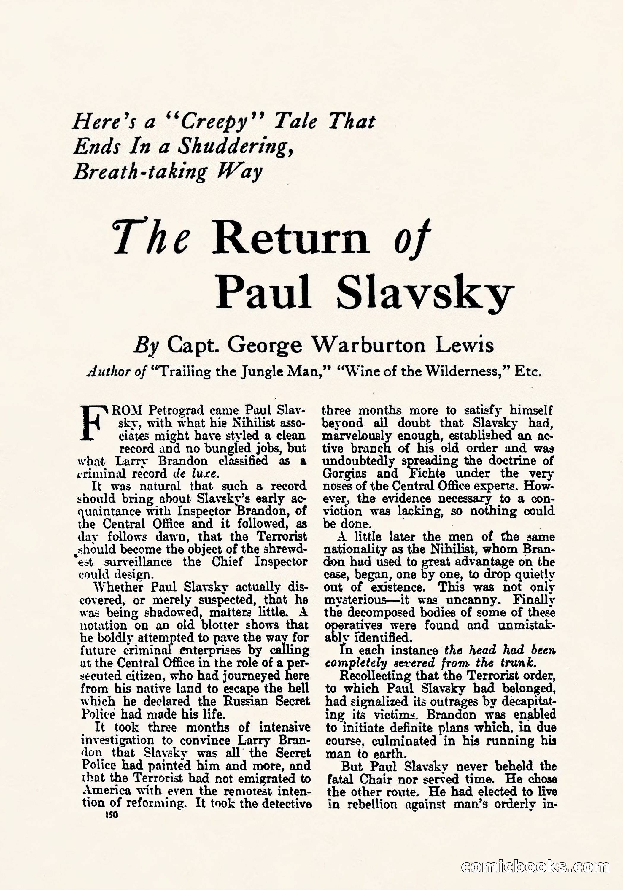 Weird Tales, March 1923 — page 152 of 196