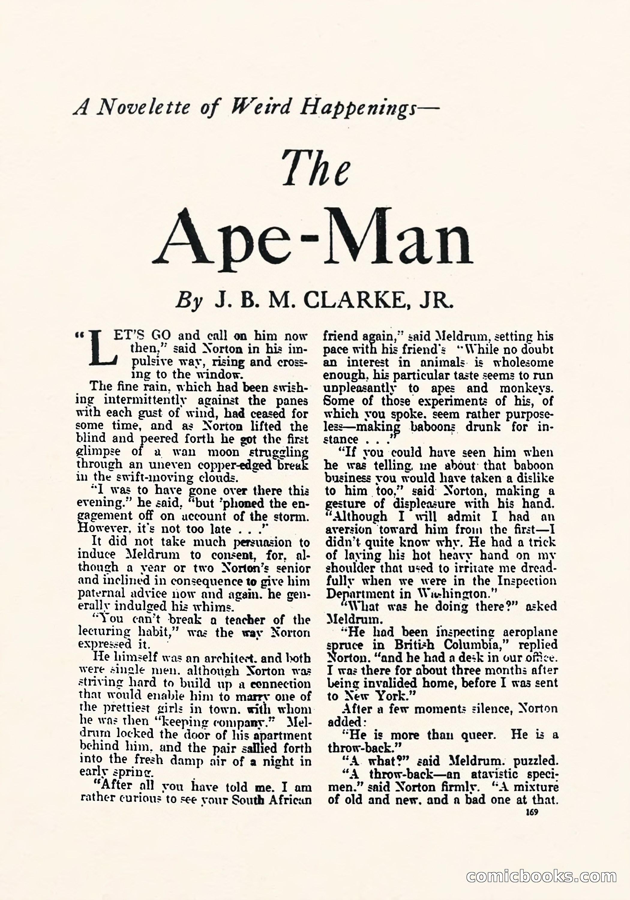 Weird Tales, March 1923 — page 171 of 196