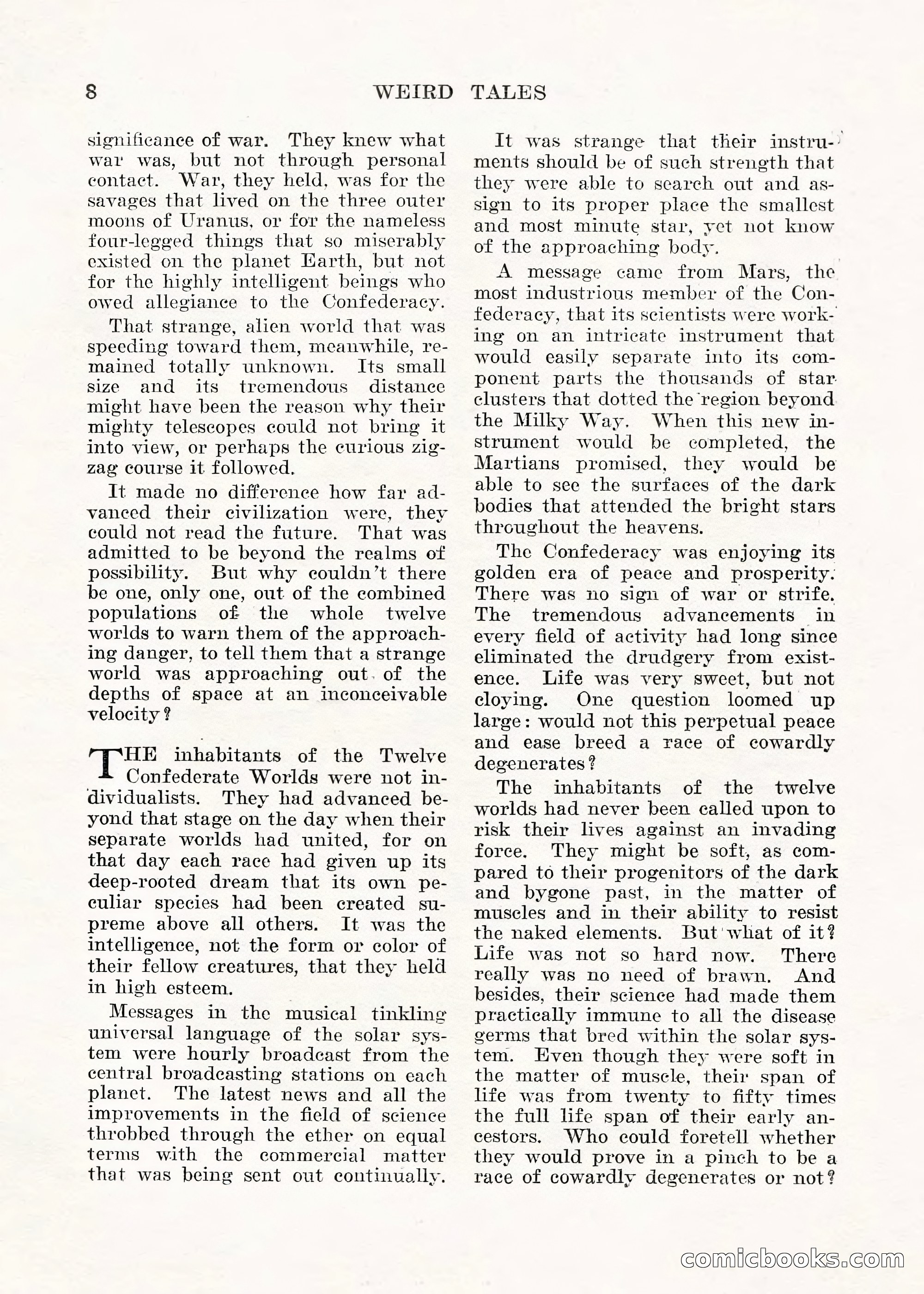 Weird Tales, Vol. V No. 1 — page 9 of 195