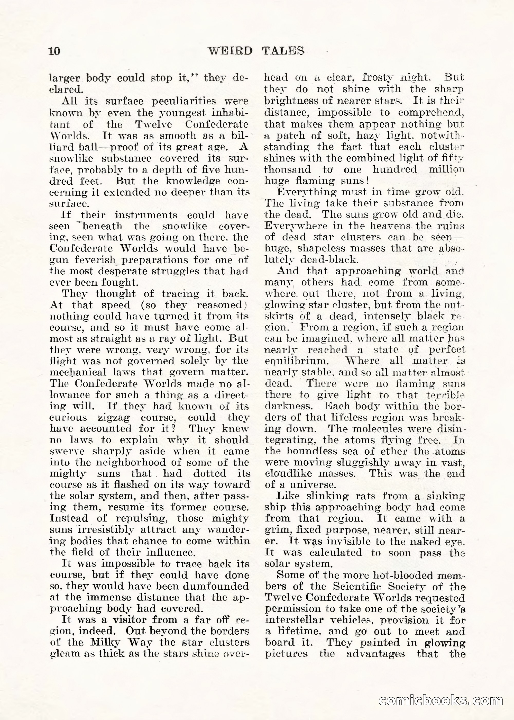 Weird Tales, Vol. V No. 1 — page 11 of 195
