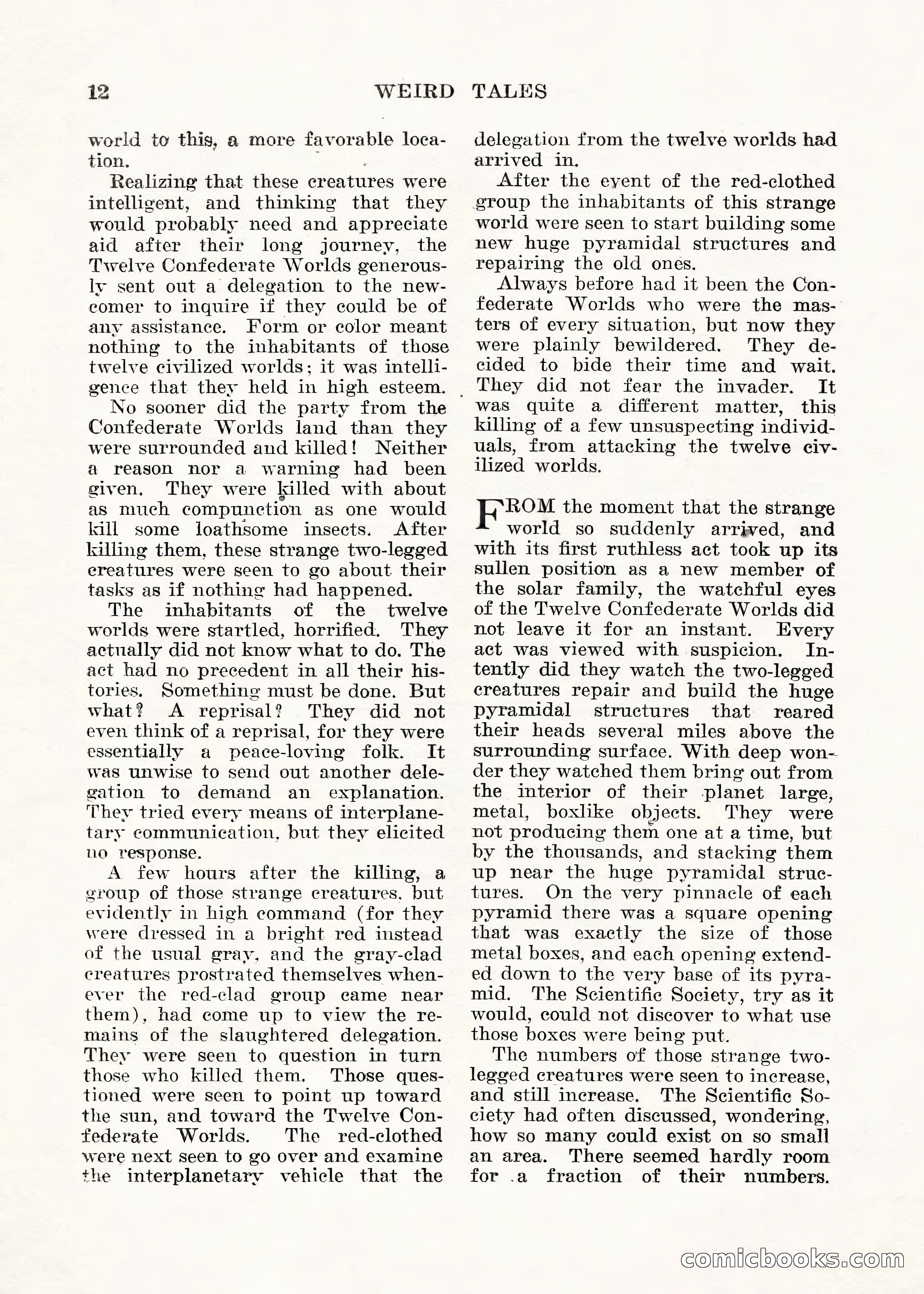 Weird Tales, Vol. V No. 1 — page 13 of 195